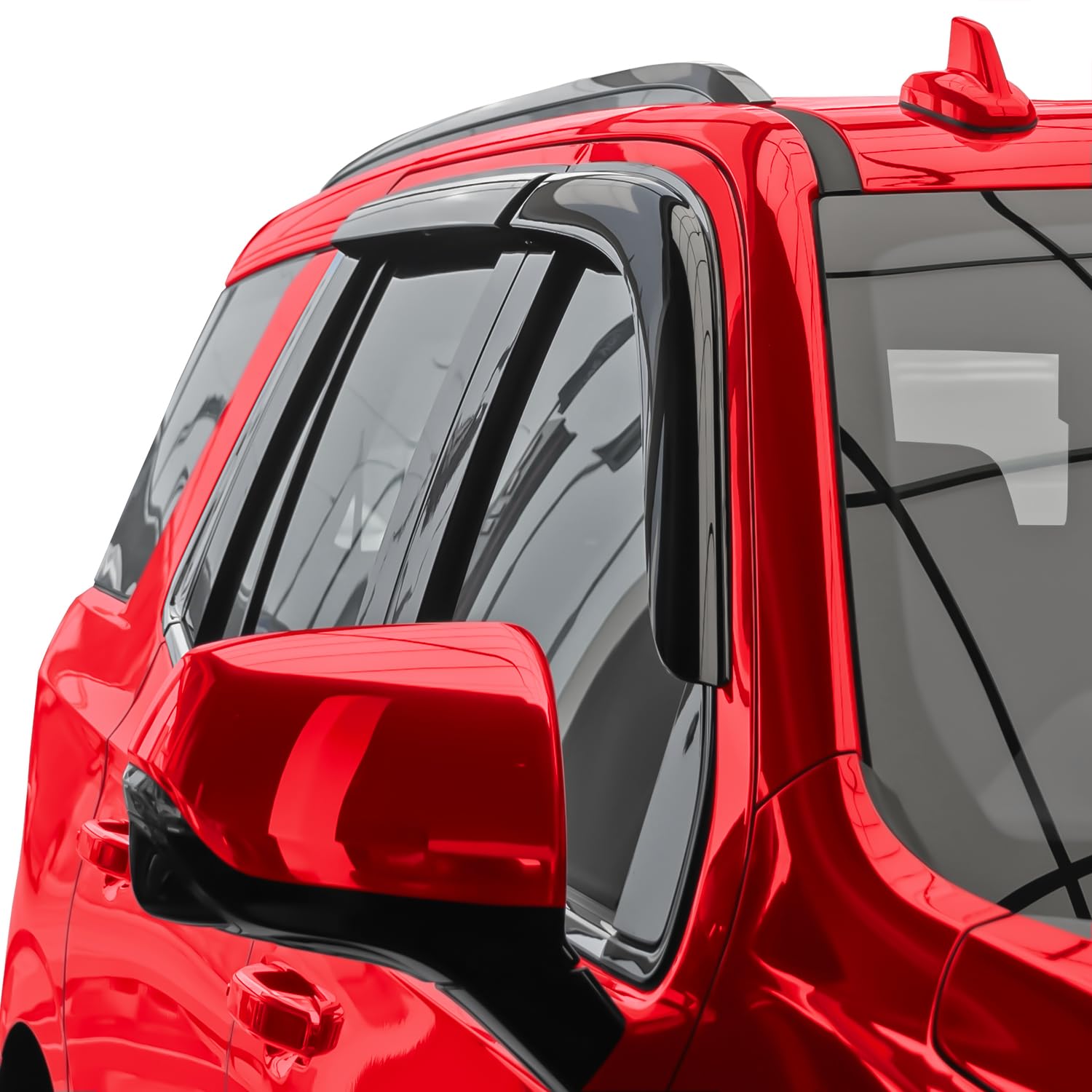 Voron Glass Tape-On Extra Durable Rain Guards For Chevrolet (Chevy) Tahoe 2021-2025, Window Deflectors, Vent Window Visors, 4 Pi