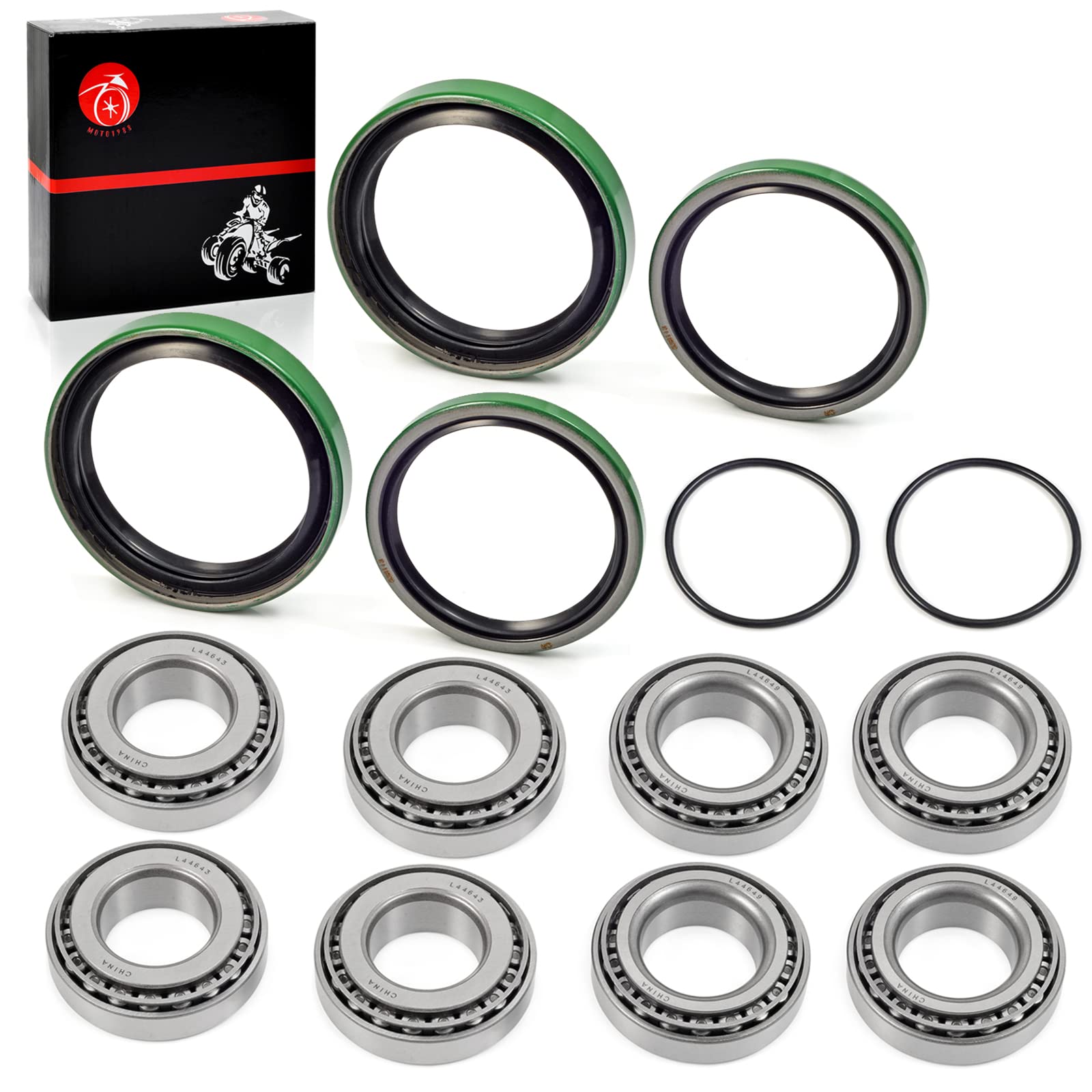 MOTO1988 Front Wheel Hub Strut Bearings & Seals Kit for Polaris Sportsman 335 400 500 Magnum 325 425 500 Scrambler 400 500 Worke