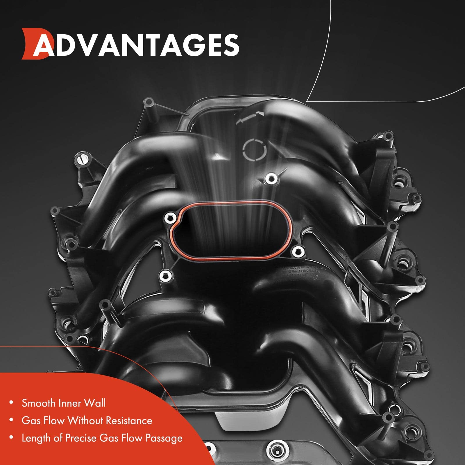 A-Premium Upper Intake Manifold Kit with Gaskets for Ford E/F Series 5.4L V8, Replaces 2L1Z-9424-AA