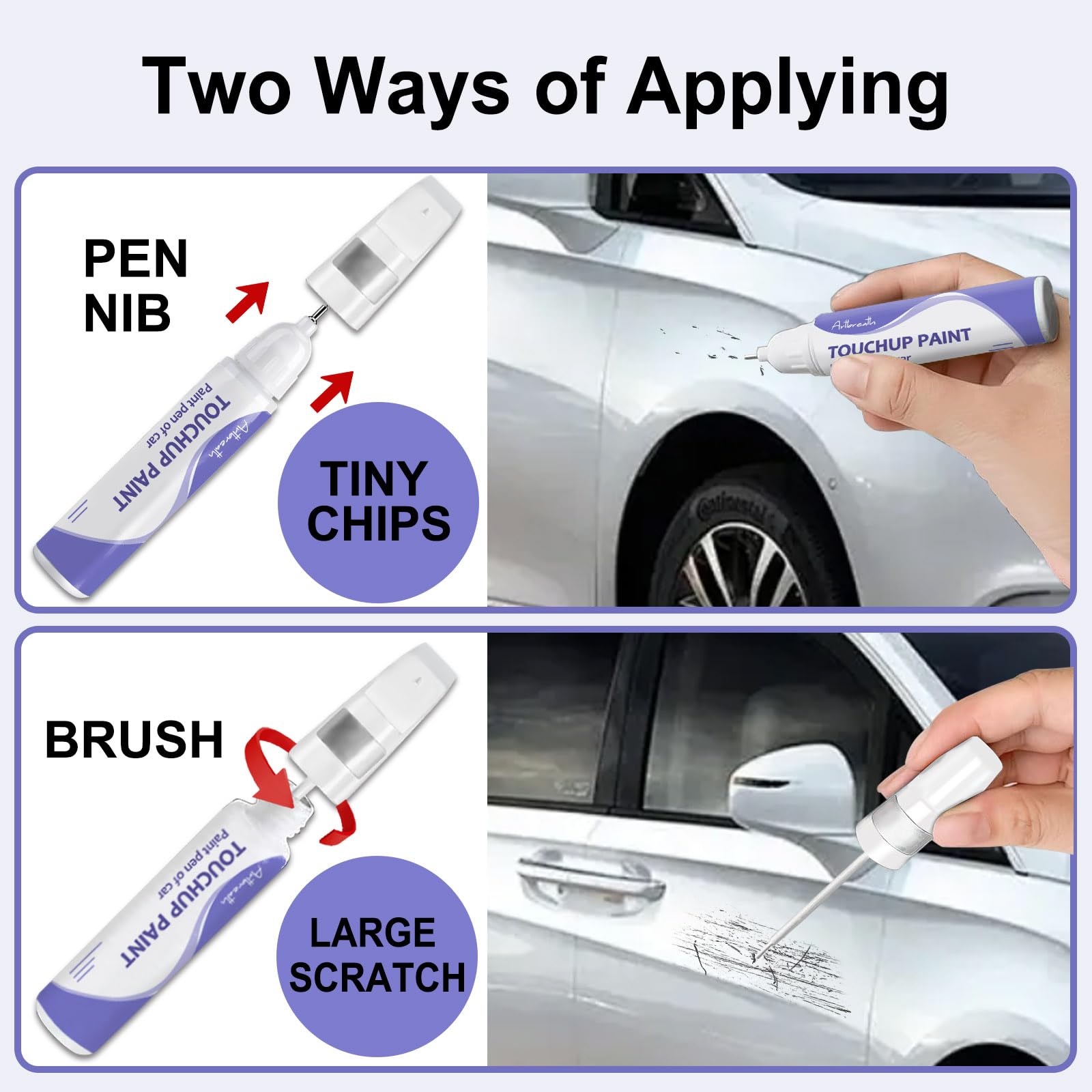 Touch Up Paint for BMW Carbon Black (416)-Exact Match-Chips and Nicks TouchUp Paint Pen Scratch Repair Car Accessories Car Paint
