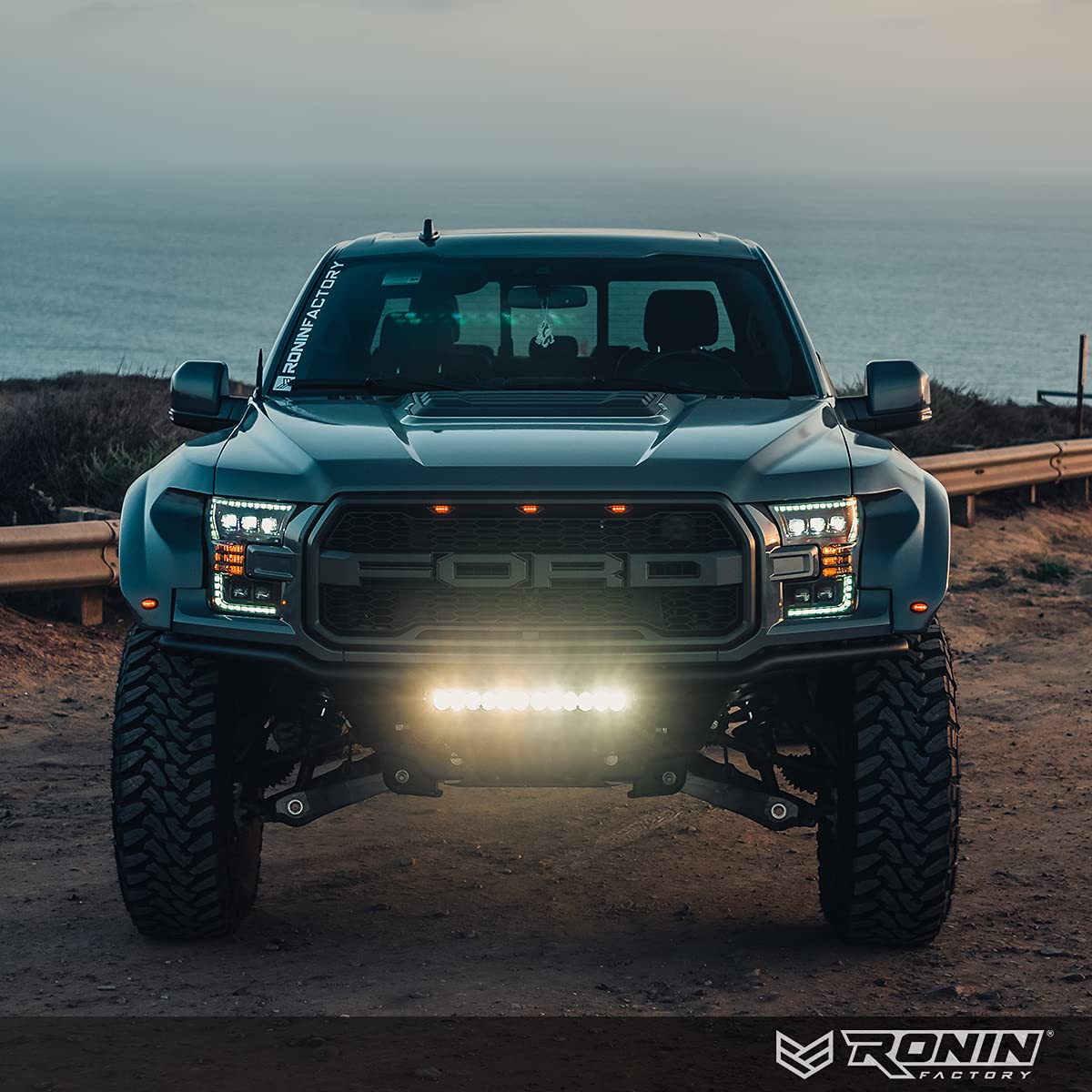 Ronin Factory 50 Cal Bullet Antenna for Ford F150 F250 F350 Super Duty Ford Raptor Ford Bronco Truck Ford F-150 Accessories F150