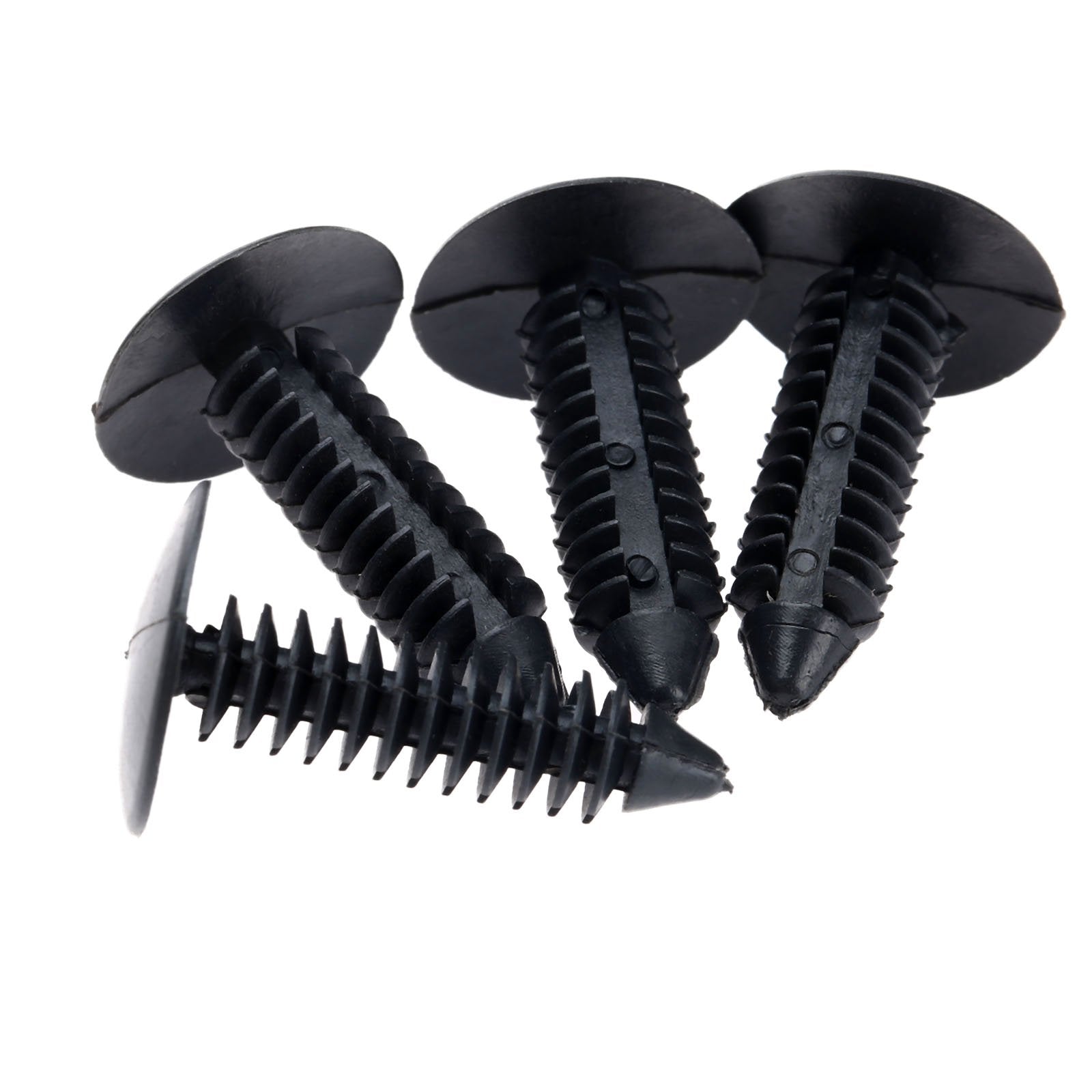 Dophee 50Pcs Car Push Pin Retainer Clips, Nylon Universal Auto Door Trim Panel Body Fender Bumper Shield Screws Fasteners Rivet 