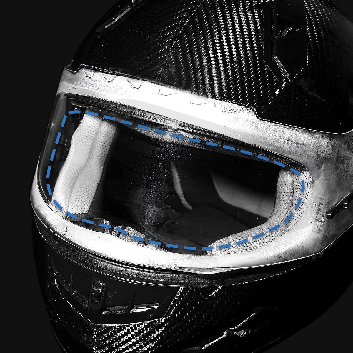 Motorcycle Helmet Visor Anti Fog Film - Helmet Face Shield Anti-fog Insert Fog-resistant Clear Visor for Riding in Humid Cold We