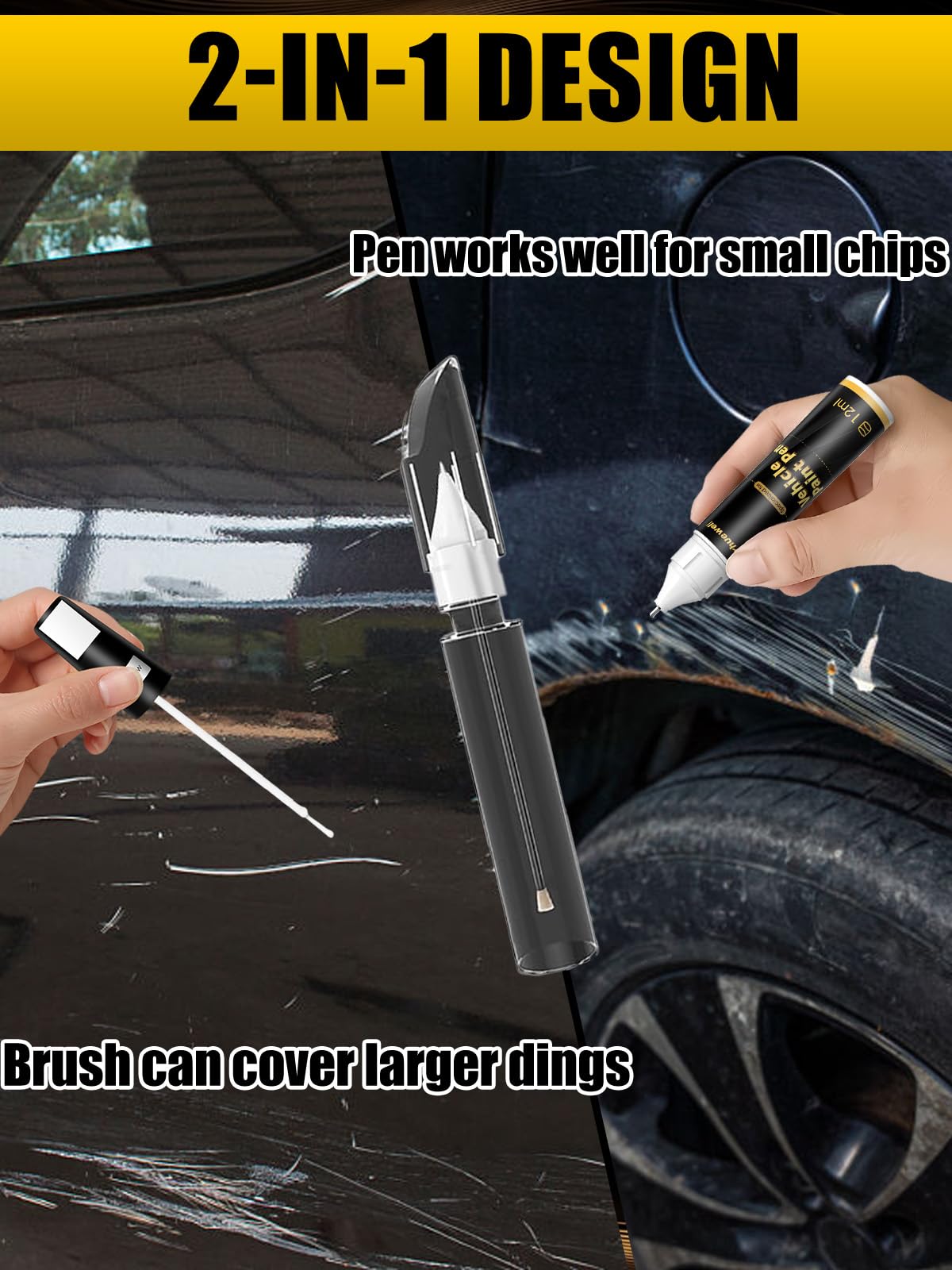 Blue Touch Up Paint for Cars, Car Scratch Repair Pen, Car Paint Touch Up Pen Auto Scratches Remover Easy to Use and Quick Fix(De