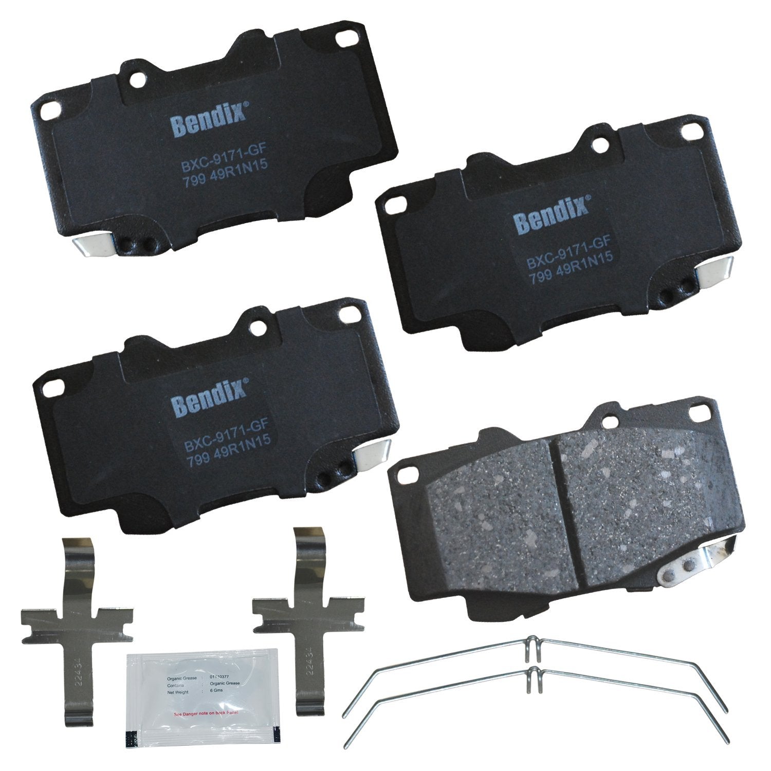 Bendix Priority1 Cfc799 Ceramic Front Brake Pads For Toyota Tacoma 2004-1999