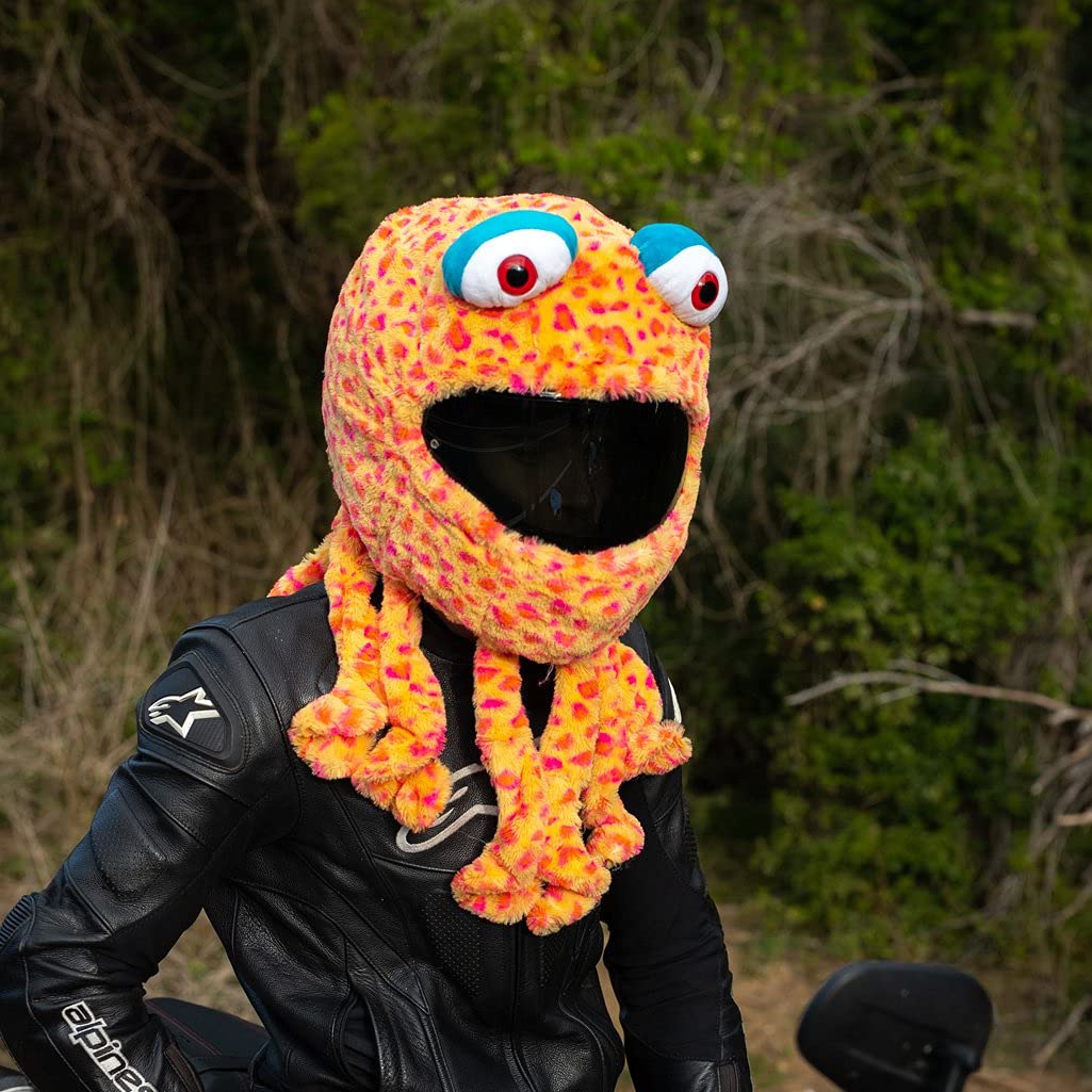 Moto Loot Helmet Cover For Motorcycle Helmet, Fun Rides And Gifts (Cover Only. Helmet Not Included) - Squid