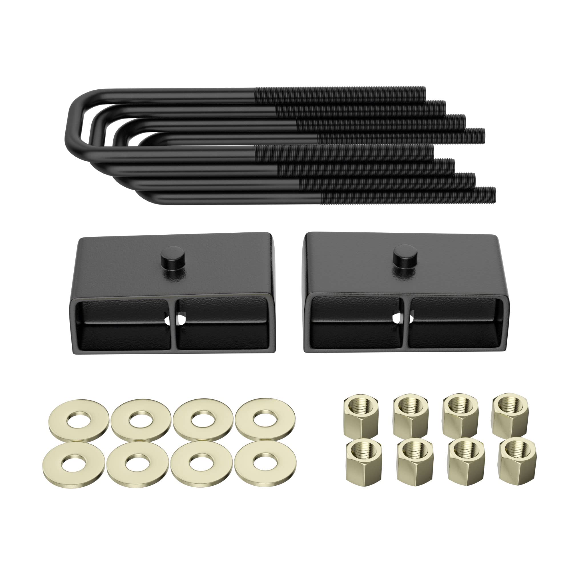 2 Inch Rear Lift Block Compatible With 1995-2024 Tacoma/Tundra 2Wd 4Wd, 2'' Rear Leveling Lift Kits With Extra Long Extended Squ