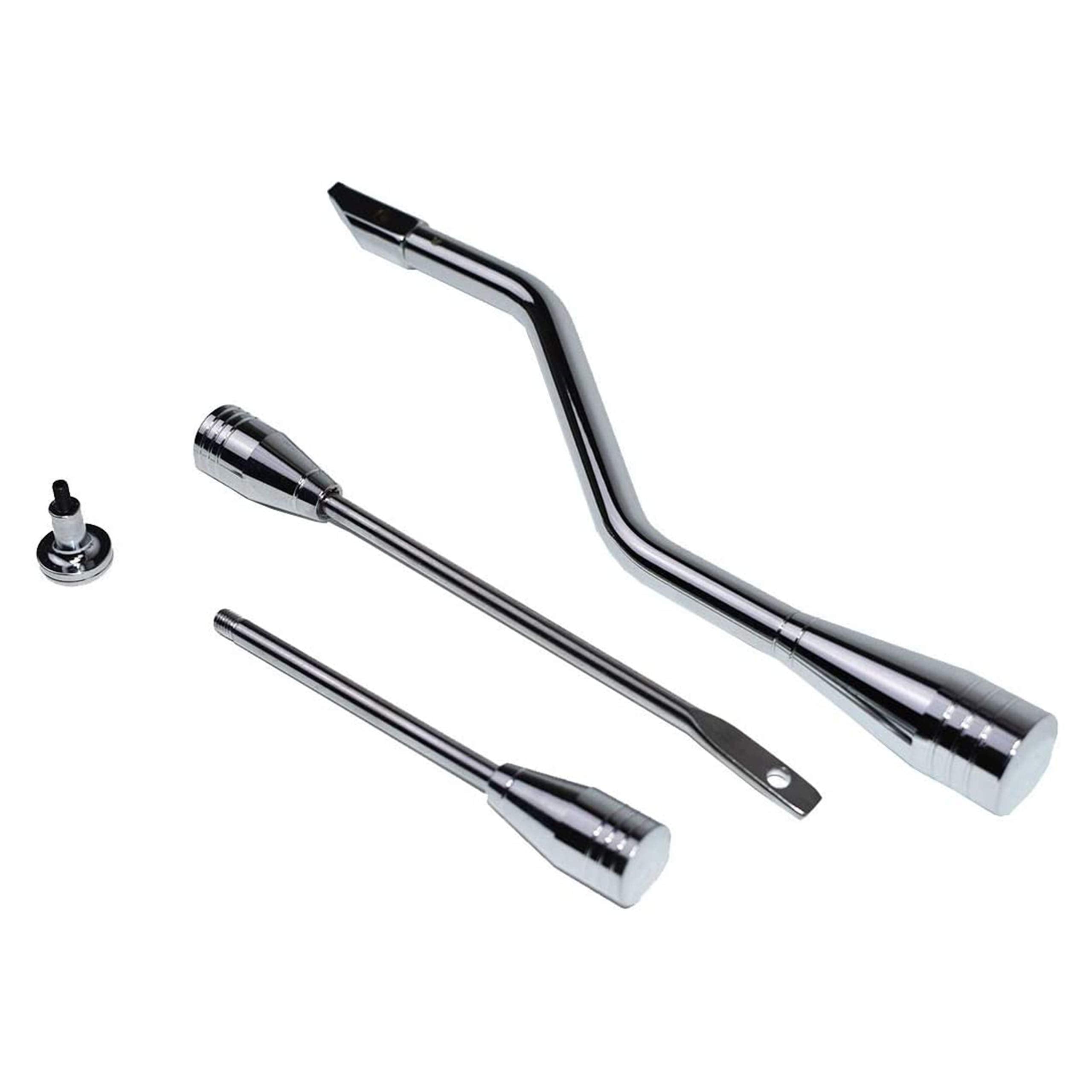 A-Team Performance - Shifter Lever Turn Signal Hazard Tilt Kit Car And Truck Billet In Chrome Column Dress Up Kit - Compatible W