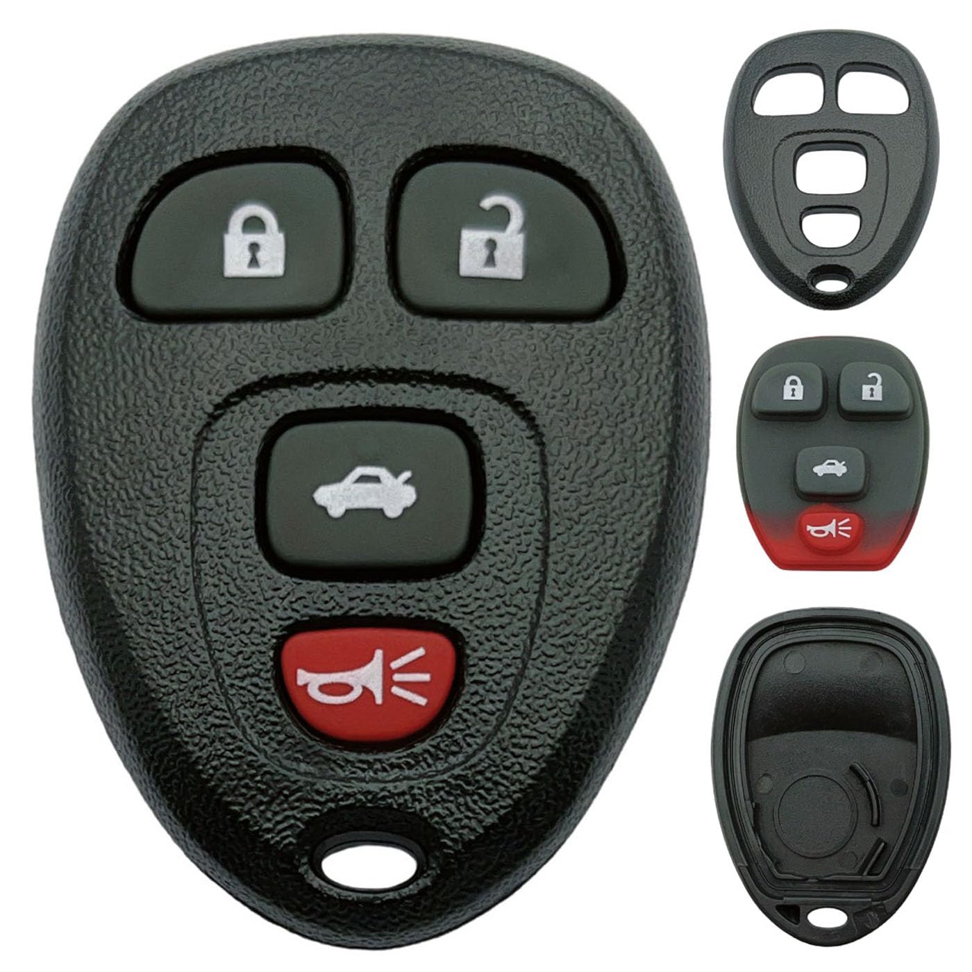 Replacement Key Fob Shell Case Fits for Buick Lucerne/Chevy Impala Monte Carlo/Cadillac DTS Keyless Entry Remote Control 4 Butto