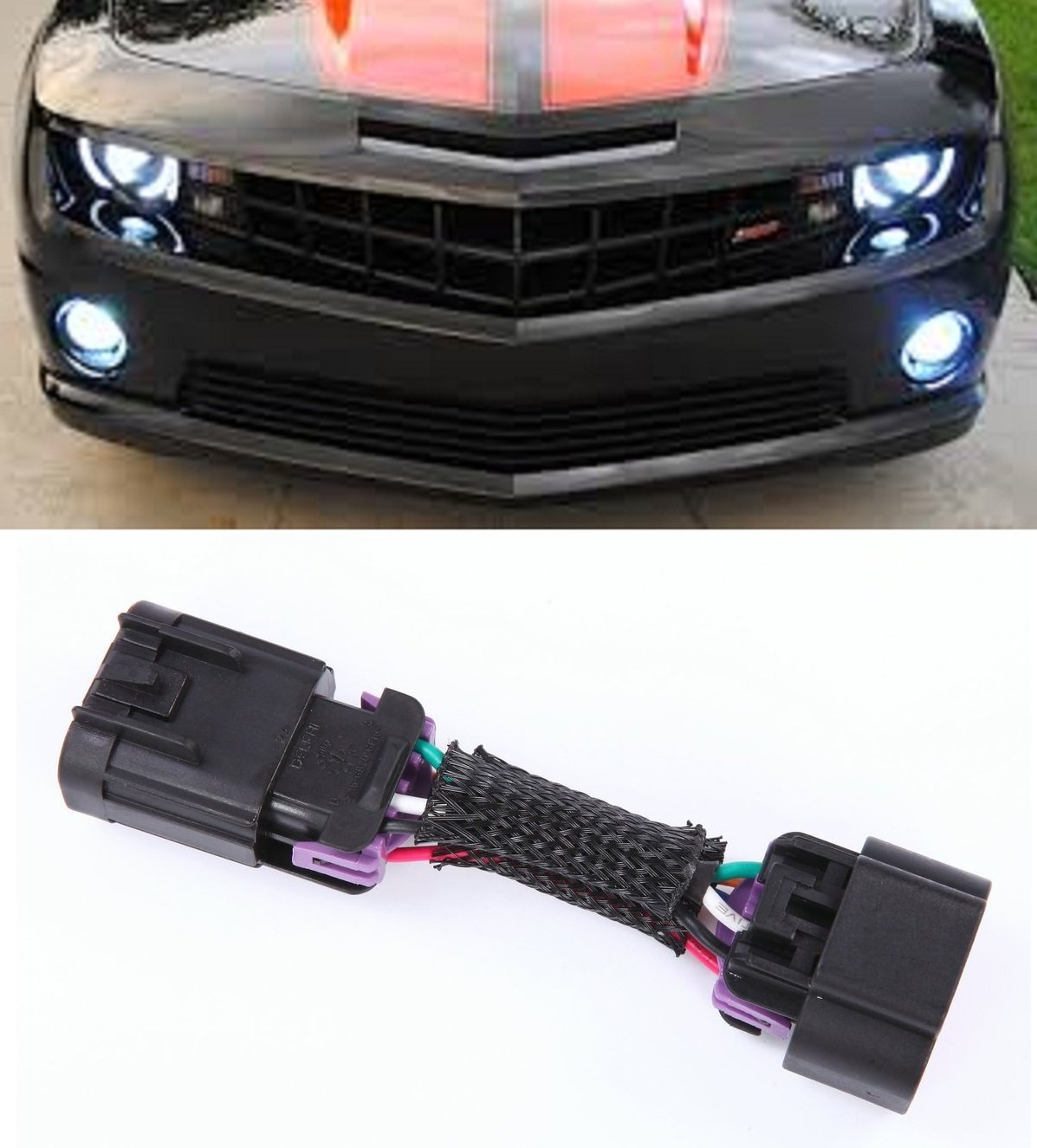 Muzzys DRL Adapter for 2010-2013 Chevrolet Camaro DRL + Headlights + Halos Harness Plug and Play Adapter Kit, Gain Control of Yo