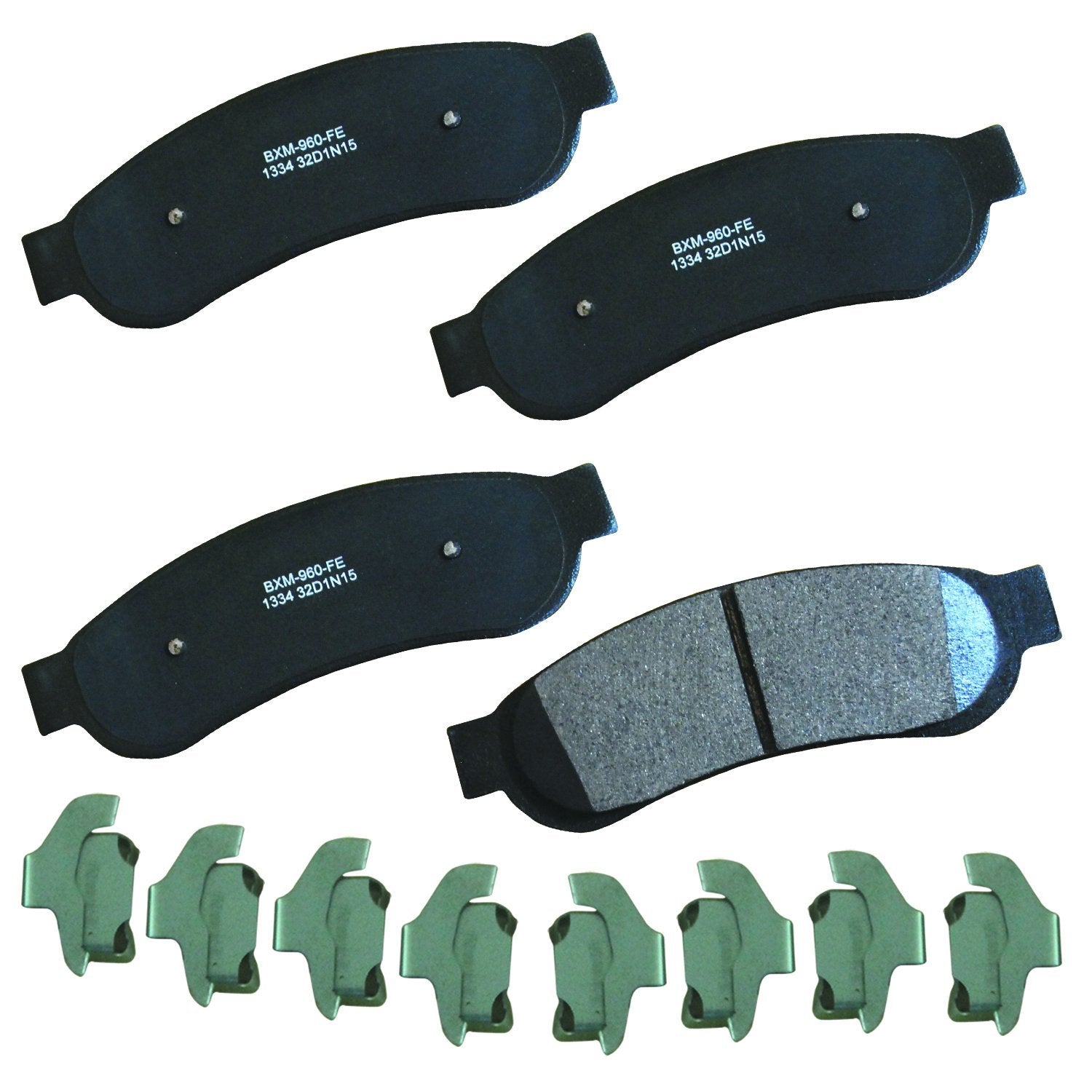 Bendix Premium Sbm1334 Semi-Metallic Rear Brake Pads For Ford F-250 Super Duty 2012-2008, F-350 2012-2011, F-350 Super Duty 2012