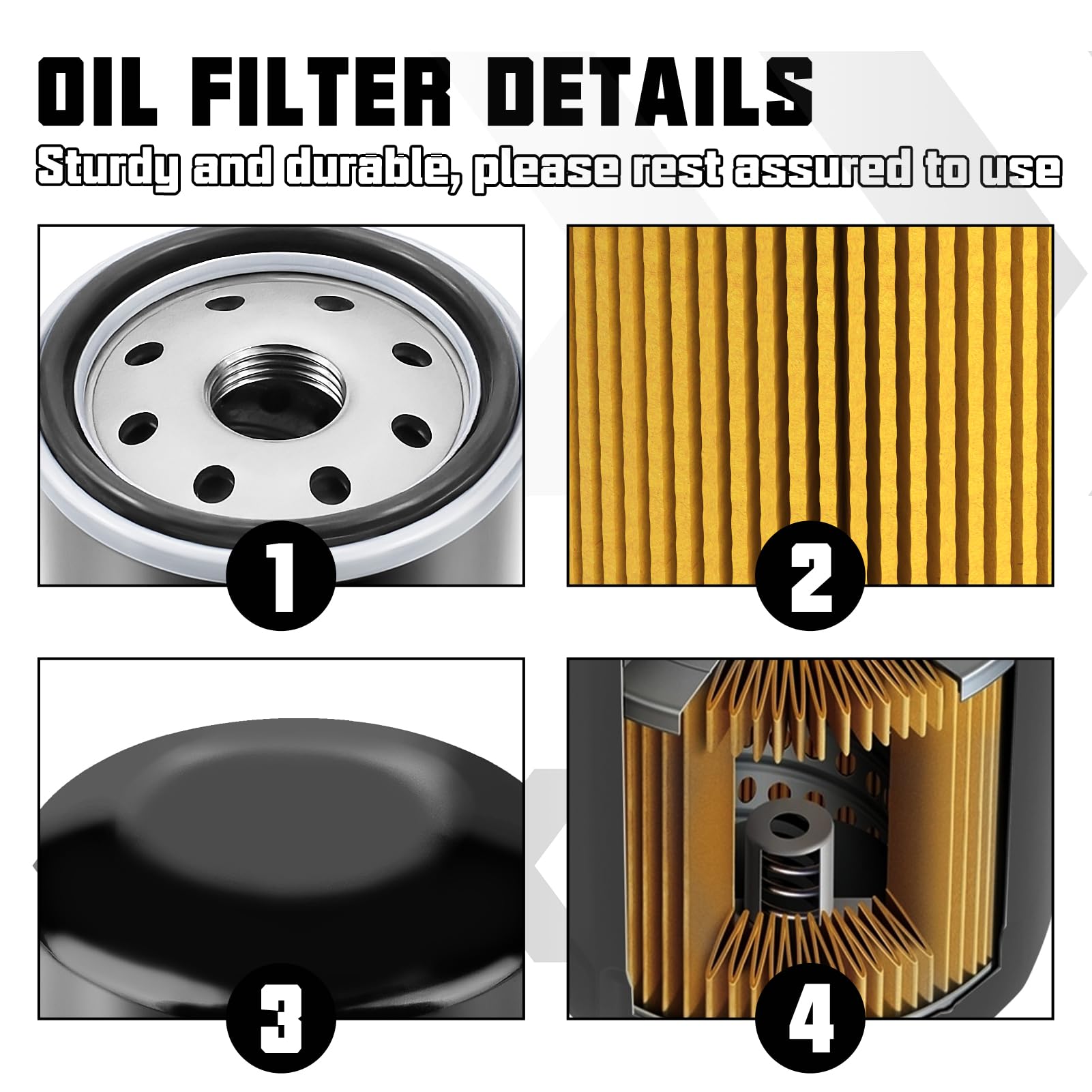 49065-2071,49065-2078 Oil Filter for Kawasaki Mule 600 610 SX KAF400 2500 2520 3000 620 3010 trans4x4 617 KAF620 Mule 2510 3010