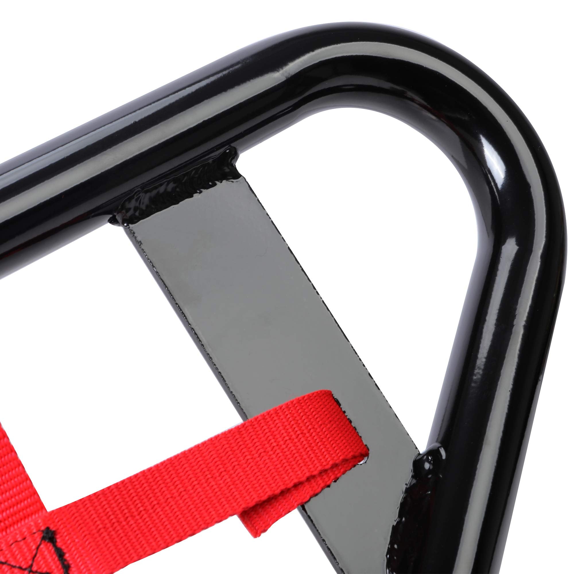 HECASA Nerf Bars Foot Pegs Compatible with All Years Yamaha Raptor 700 YFM 700 YFM700 YFM700R Side Steps Heel Guards(Black Nerf