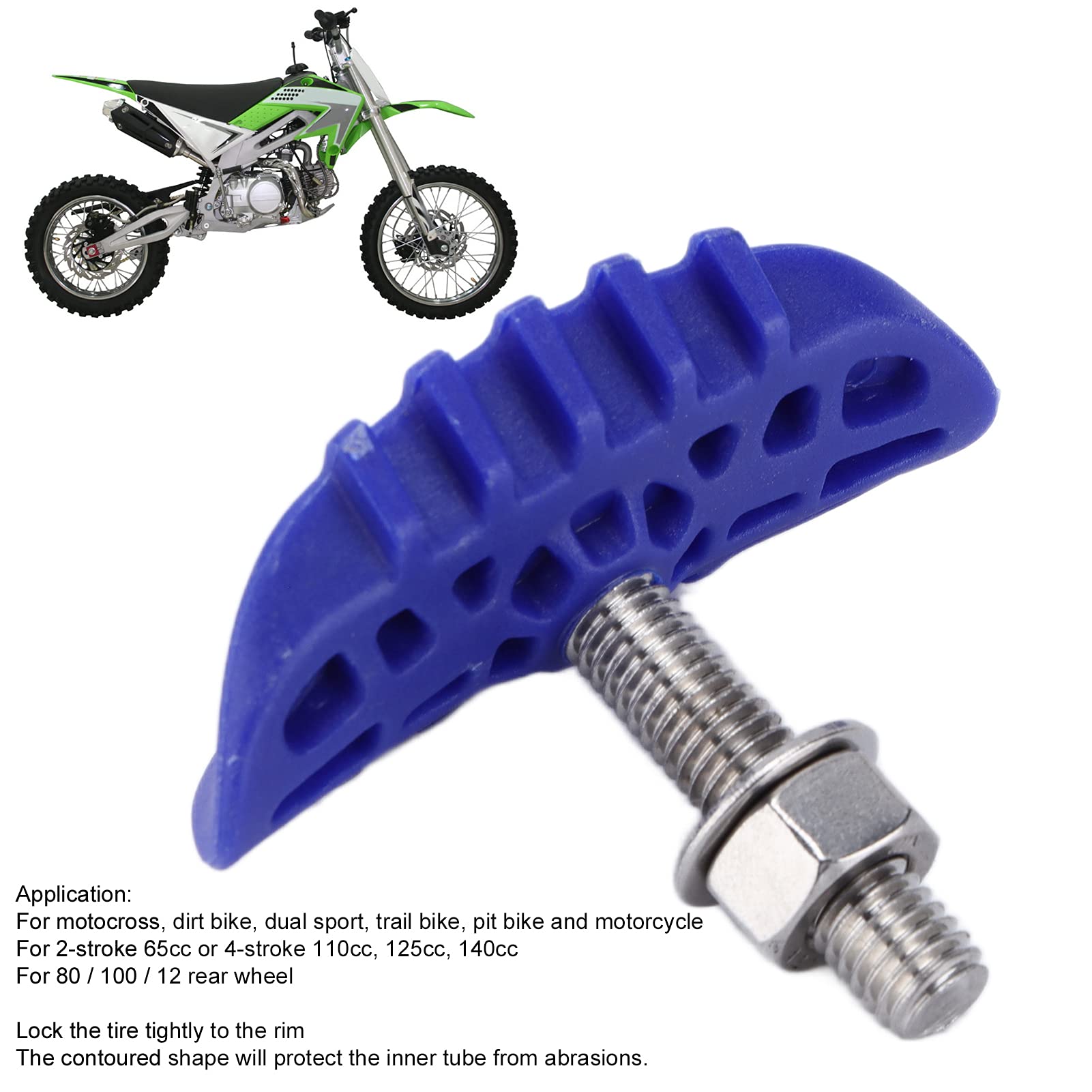 Motorcycle Wheel Rim Lock, Motorcycle Wheel Rim Lock 1.6In Replacement For Motocross Dual Sport Dirt Trail Pit Bike