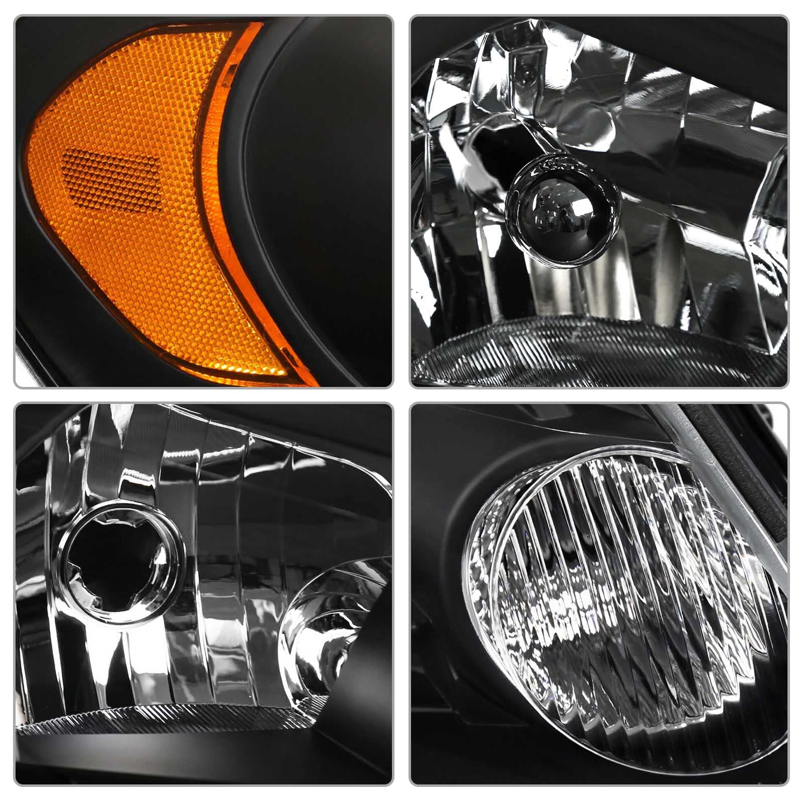 Adcarlights For 2006-2013 Impala Headlight Assembly Compatible With 14-15 Chevy Impala Limited / 06-07 Chevy Monte Carlo Clear L