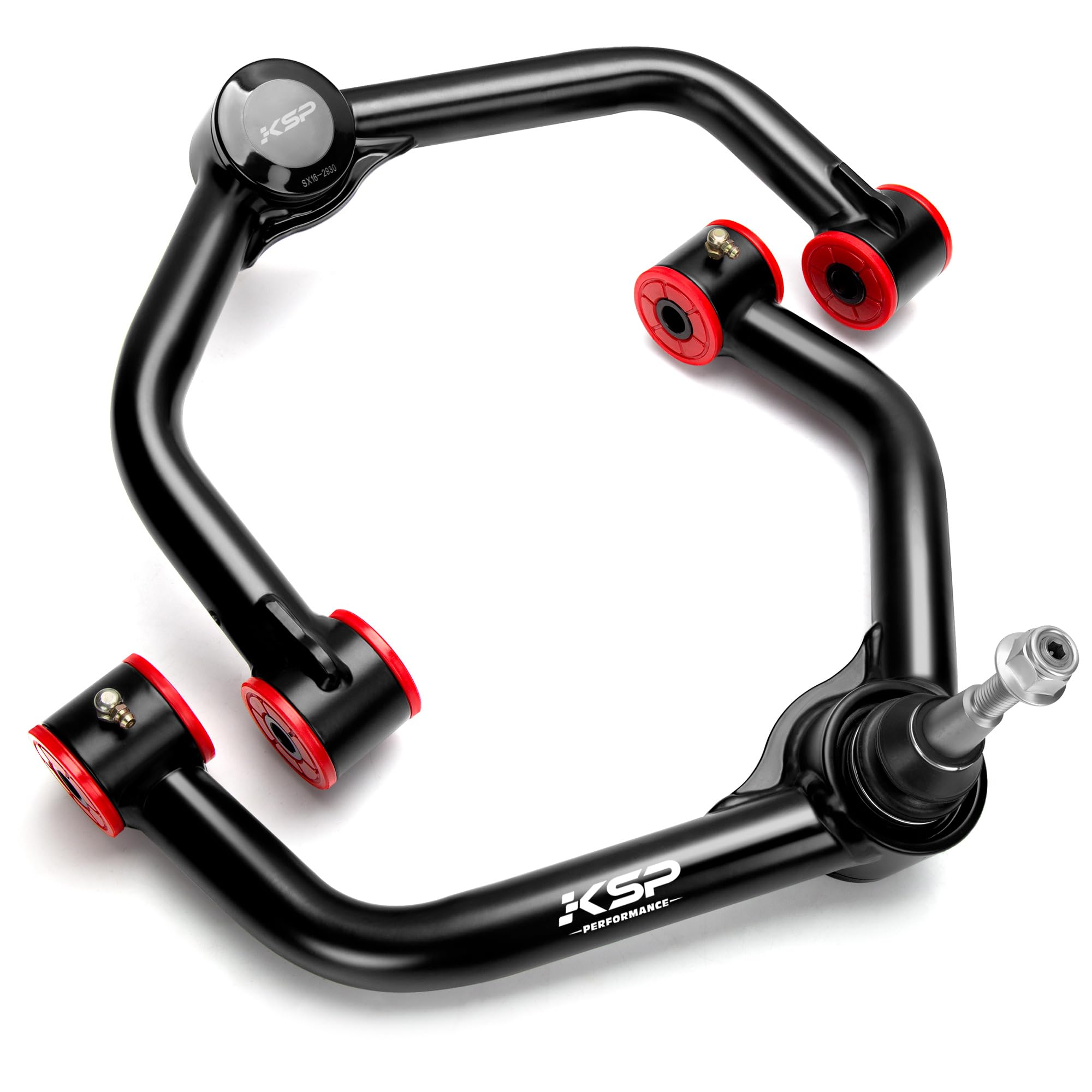 KSP PERFORMANCE Upper Control Arms for Ram 1500, 2-4" Lift, Metal Ball Joint, Black, 2006-2022, Package of 2