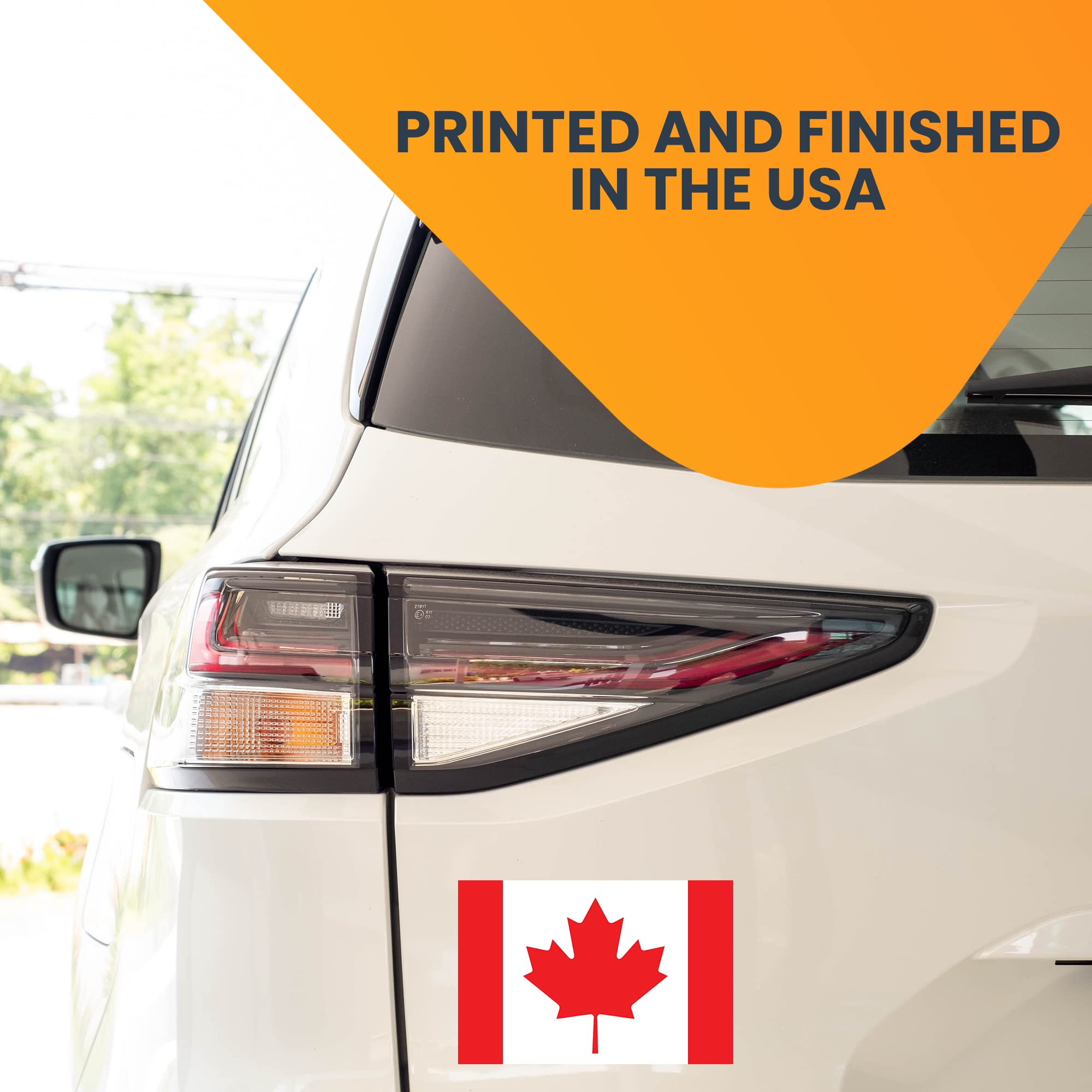 Magnet Me Up Canadian Flag Car Magnet Decal, 4x6 Inches, Heavy Duty Vinyl, Red/White, Model 46F-72