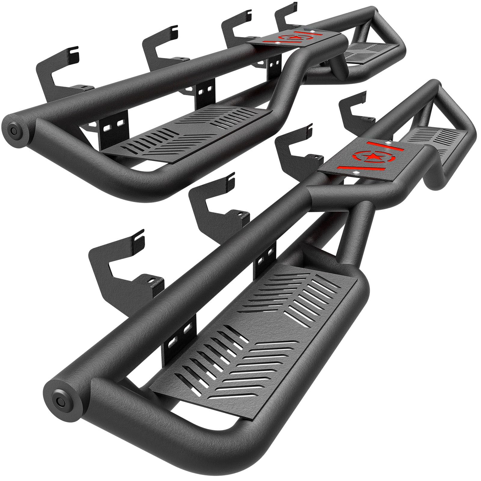 Yzona Crew Cab Running Boards Side Steps Compatible With 2019-2025 Chevy Silverado & Gmc Sierra 1500, 2020-2025 Chevrolet Silver