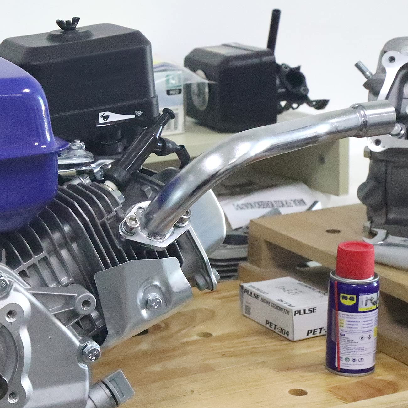 Hgc Center Rear Exhaust For Predator 196Cc Gx160 Gx200 Go Kart