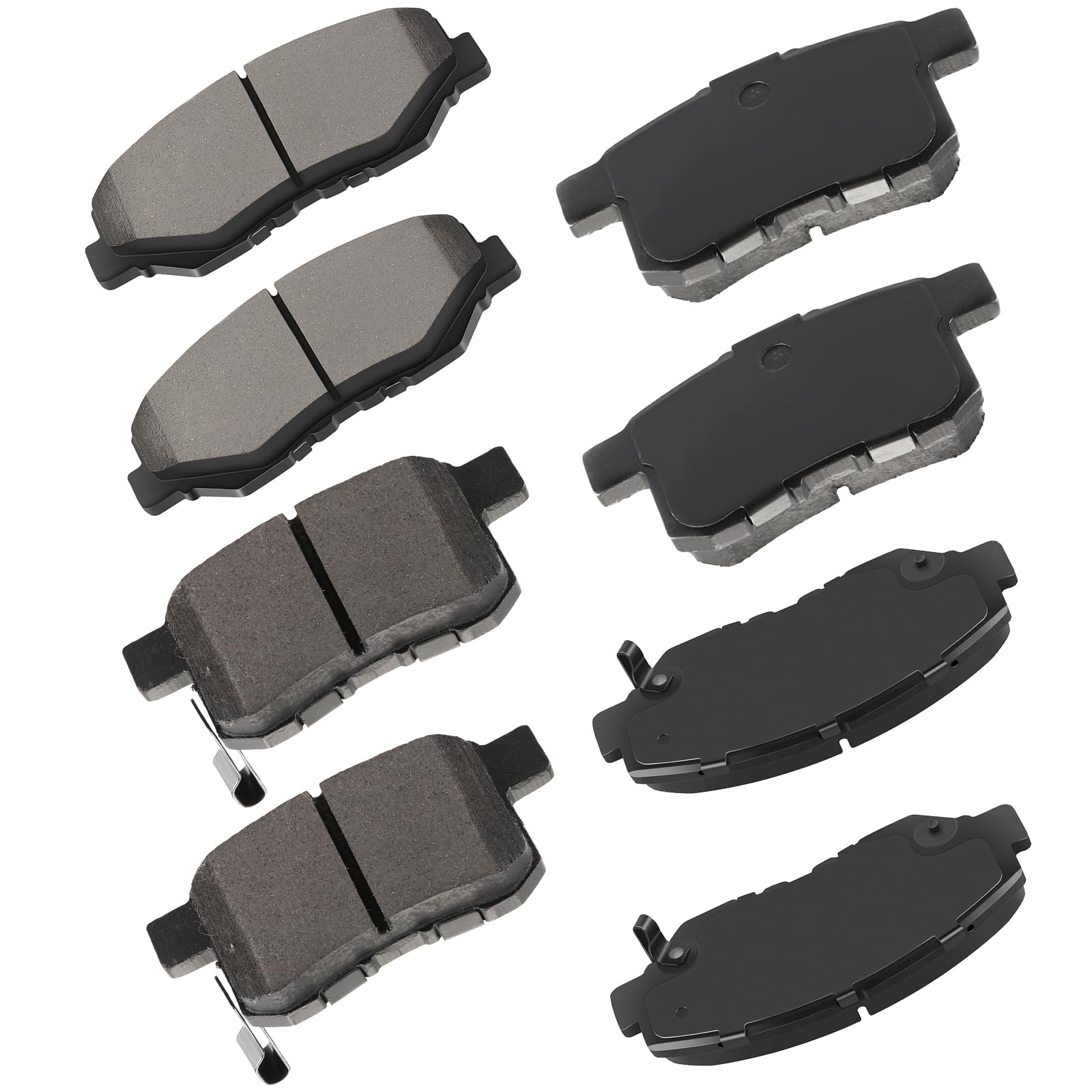 Cciyu D958 D1451 Front Rear Ceramic Brake Pads Kits 8Pcs Fit For 2011-2017 For Honda For Accord