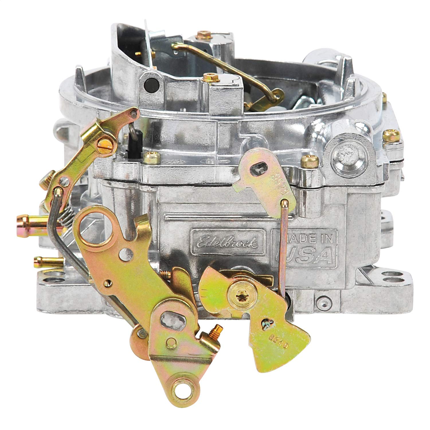 Edelbrock 1405 Performer Carburetor, 600 CFM, Square Bore, Aluminum, Silver, Manual Choke