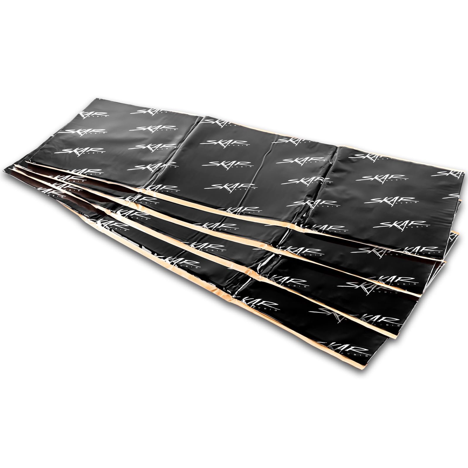 Skar Audio 12 Sq Ft Automotive Sound Deadening Door Kit, 80mil Butyl Rubber & Aluminum, Black, Model SK2MM-DOORKIT