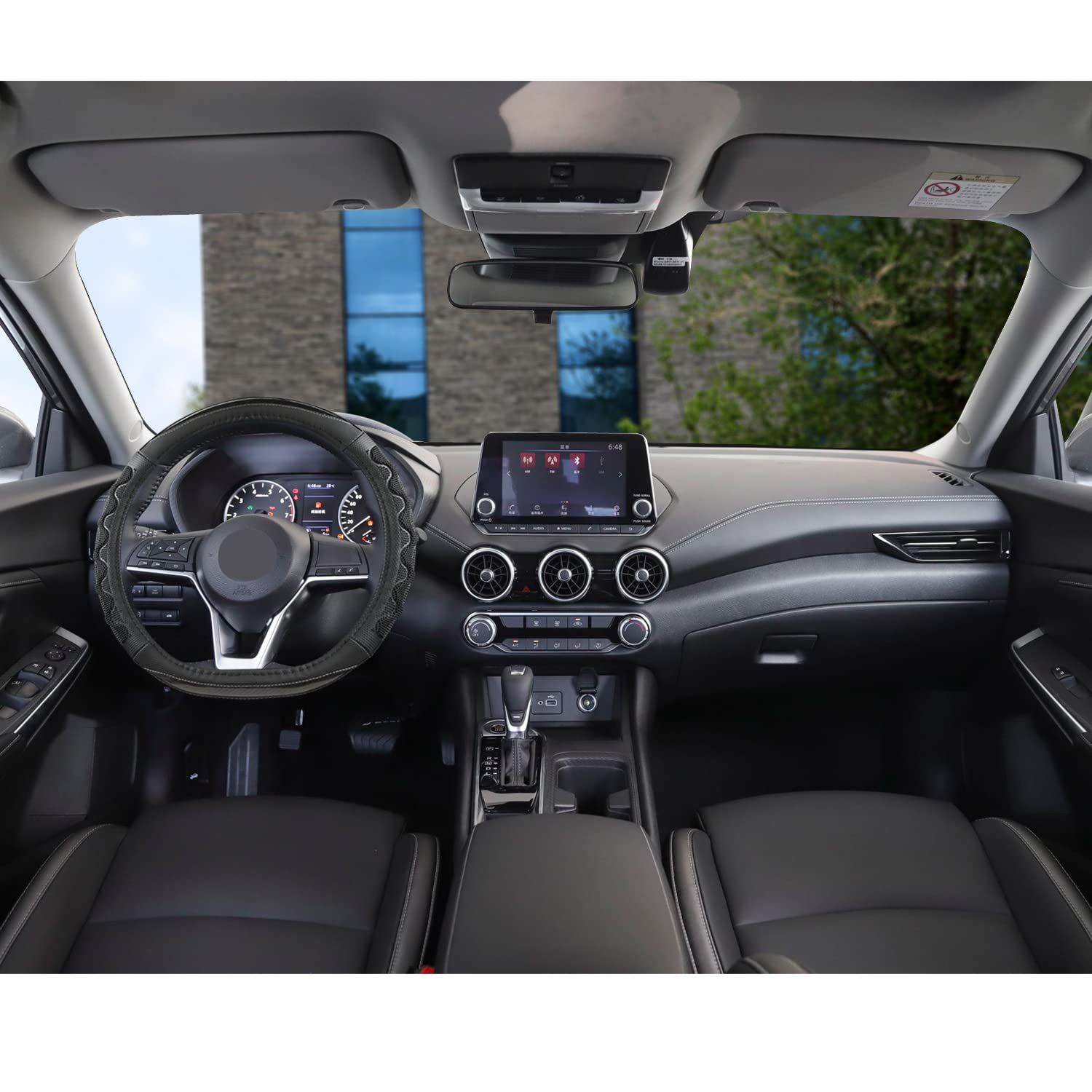 Giant Panda Steering Wheel Cover For Nissan Altima Rogue - Car Steering Wheel Cover For Nissan D Shape(Gray-D-Shaped)