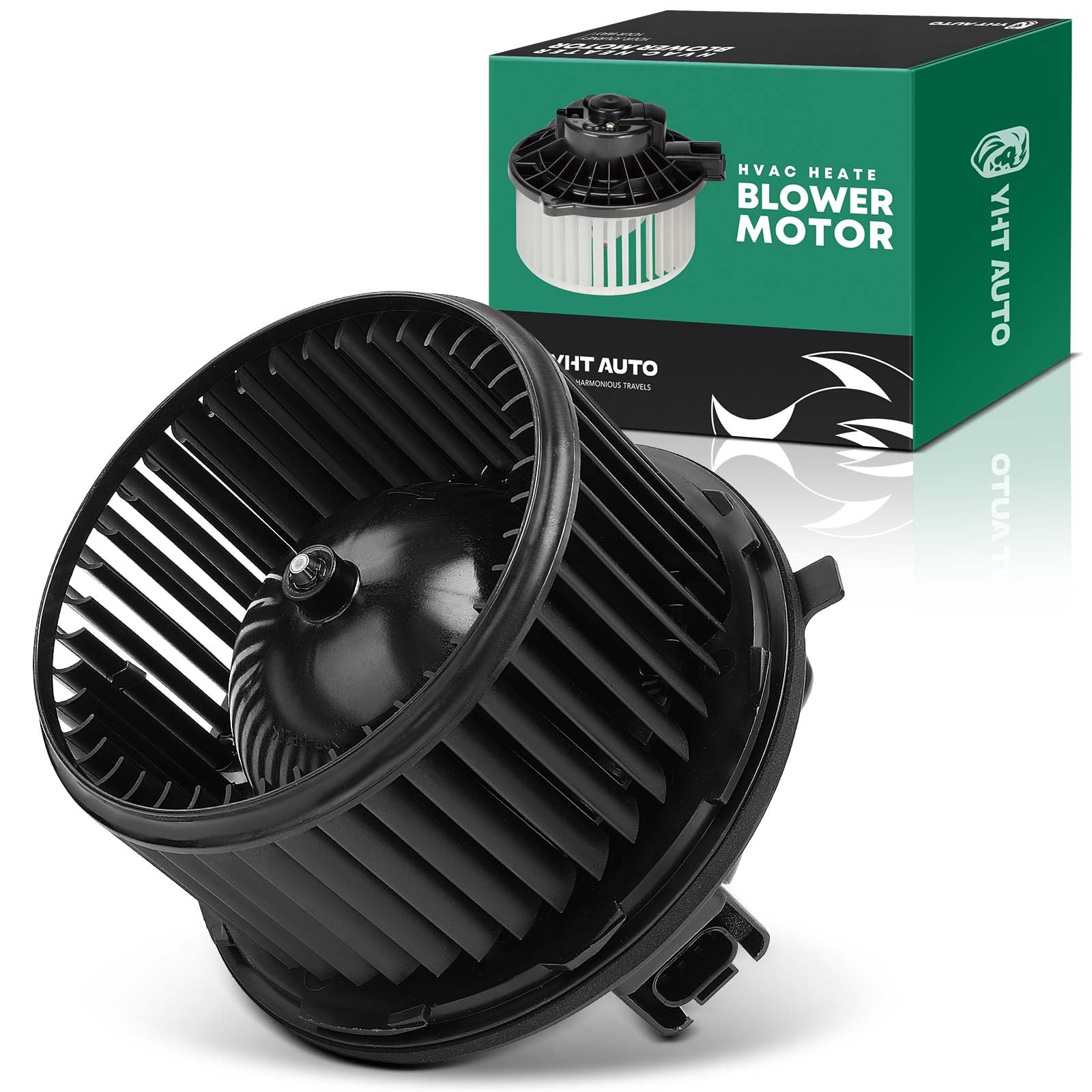 Front Side AC Heater Blower Motor Assembly for GMC Yukon Sierra Chevrolet Silverado 1500 2500 3500 Cadillac(without Custom Cente