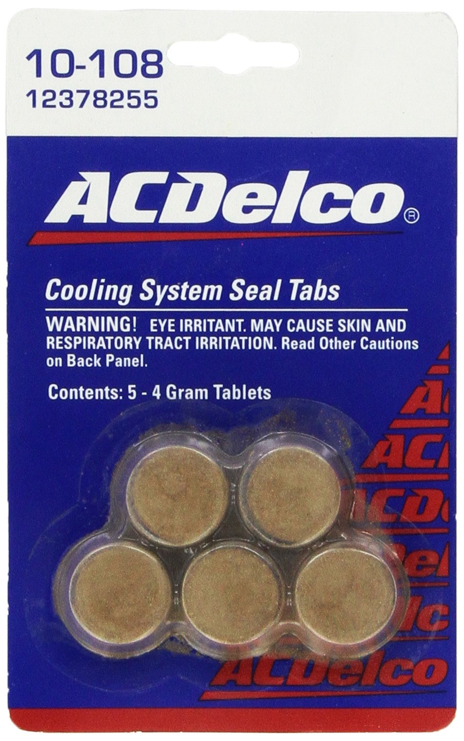 Genuine Gm (12378255) Fluid 3634621 Cooling System Seal Tablet - 4 Grams, (Pack Of 5)