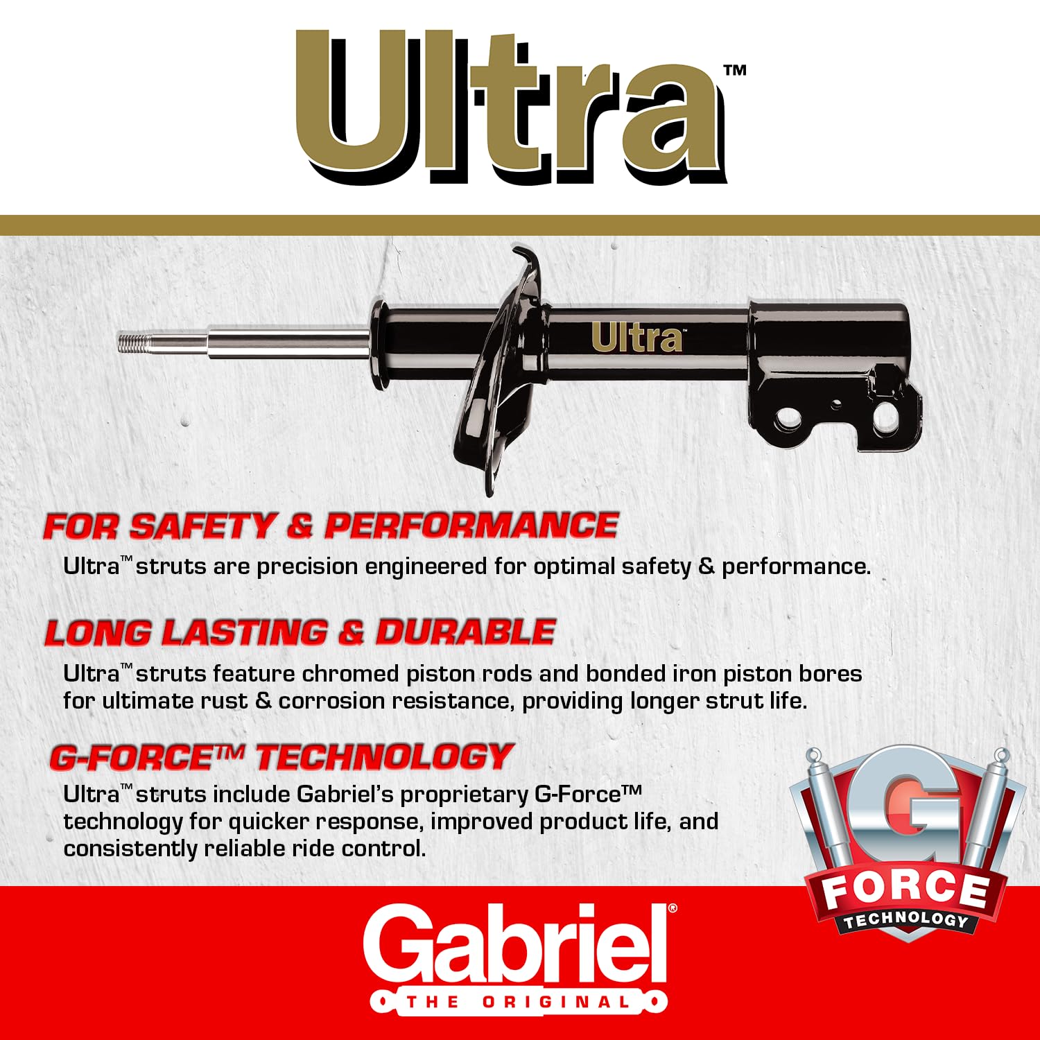 Gabriel G52097 Ultra Front Right Strut For 05-10 Scion Tc (1 Pack)