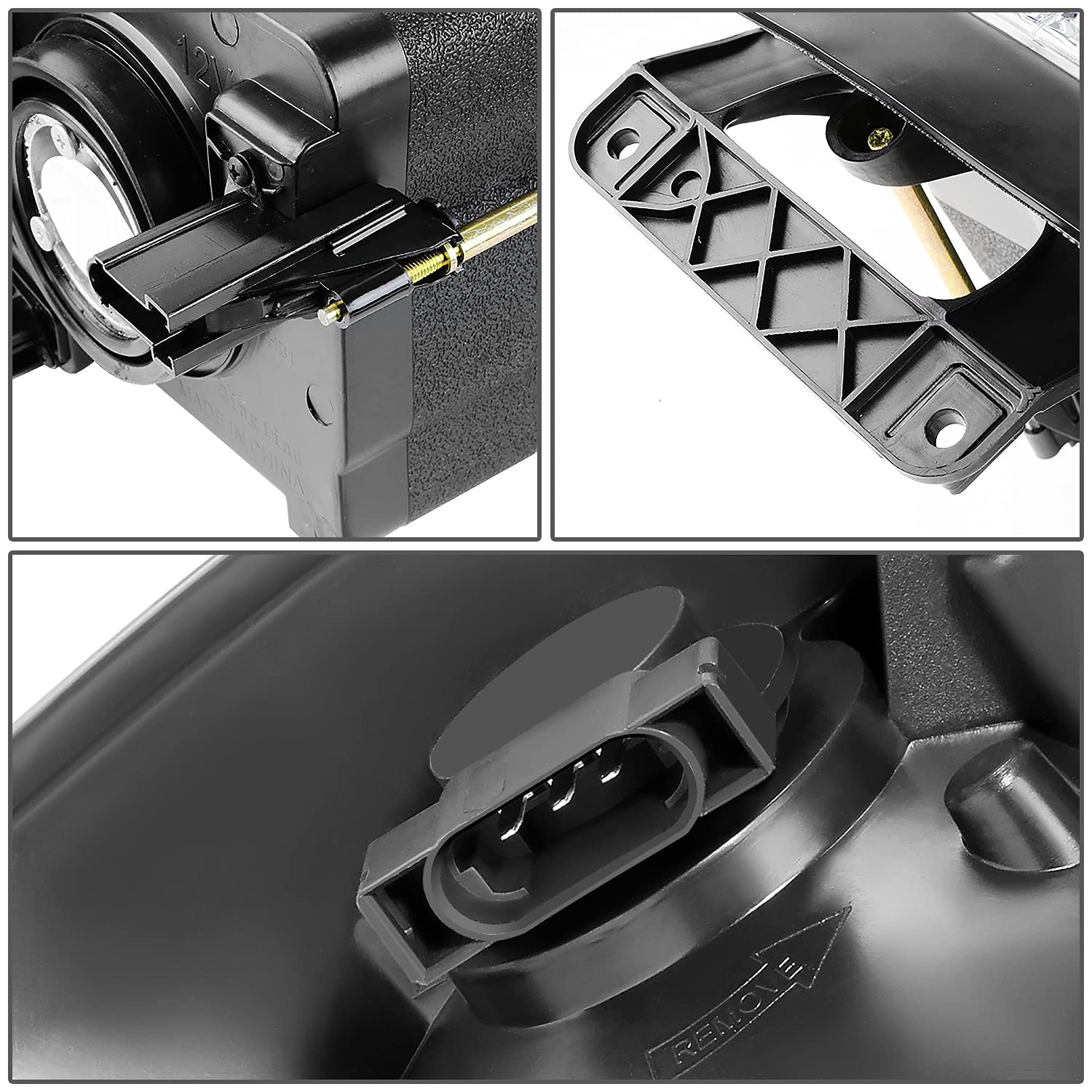 Dna Motoring Hl-Oh-Dr02-Ch-Am Chrome Housing Amber Corner Headlights Compatible With 02-05 Ram 1500/03-05 Ram 2500 3500, Left &