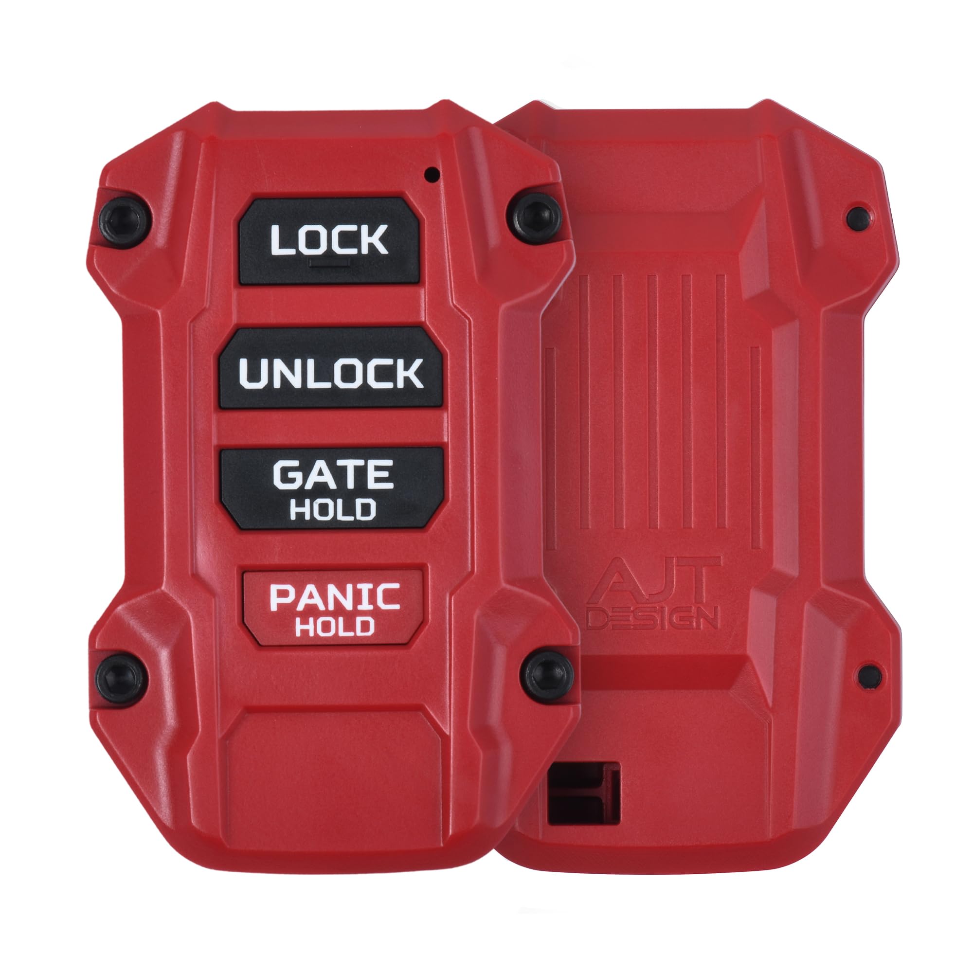 AJT DESIGN Replacement Keyfob Compatible with Toyota Tacoma (2024+), Tundra (2022+) & Sequoia (2023+) | Custom Made in USA - Red