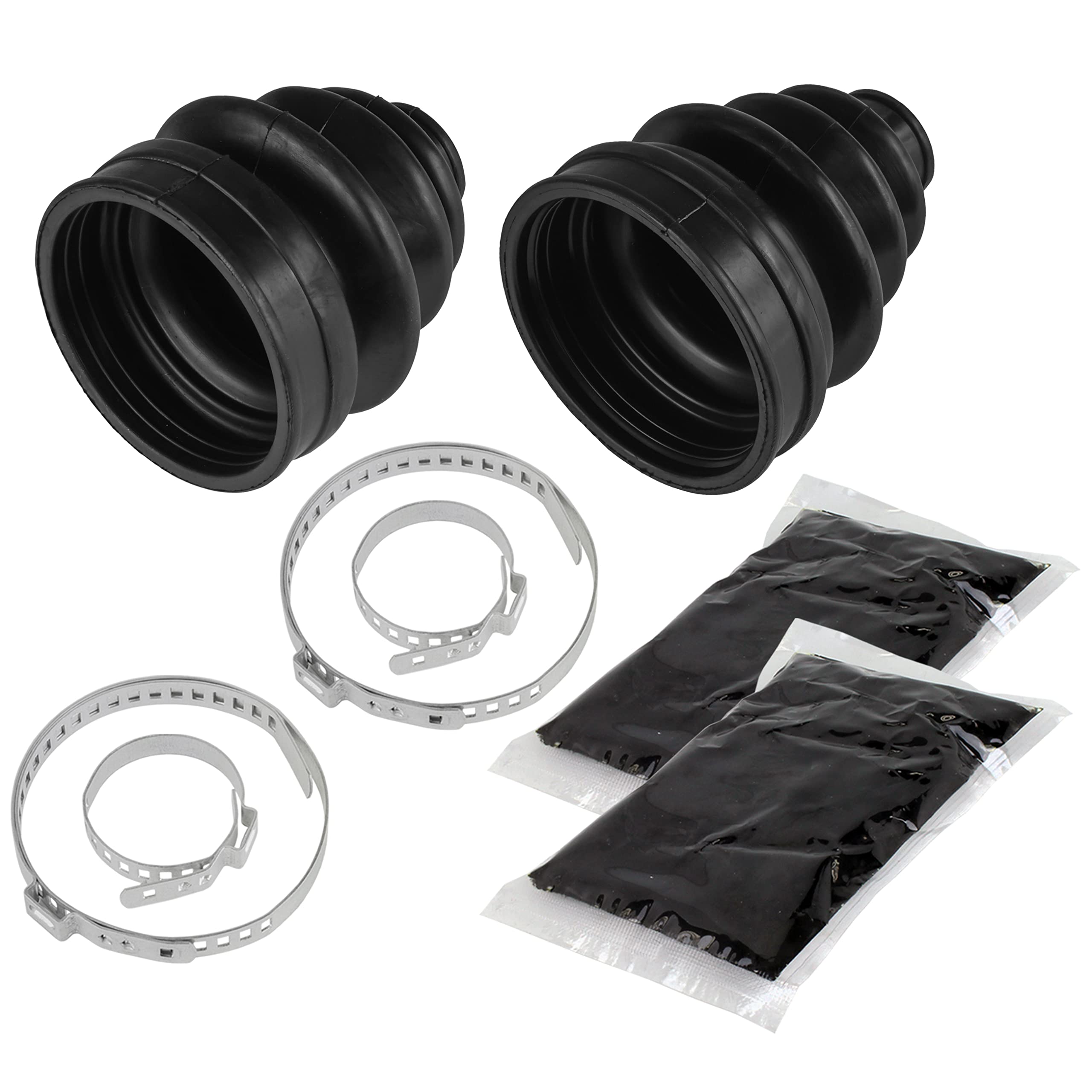 Caltric Rear Axle Inner And Outer Cv Boot Kit Compatible With Yamaha Grizzly 660 Yfm660 4X4 2002-2008 | 5Km-2530X-12-00 5Gh-2510