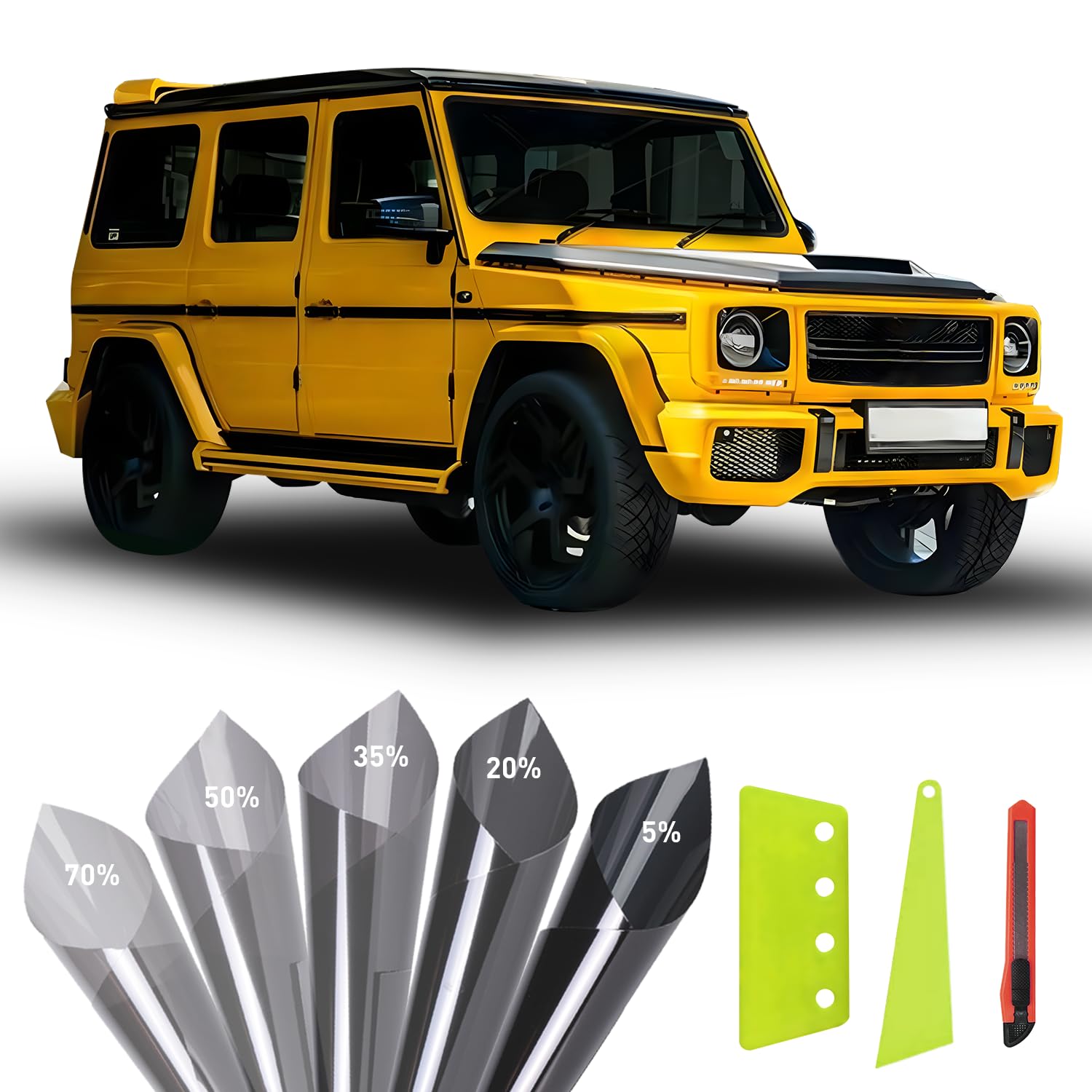 Window Tint Film for Cars Privacy Protection Automotive Film 70% VLT Nano Ceramic Car Winodw Tint Front Windshield Heat Glare UV