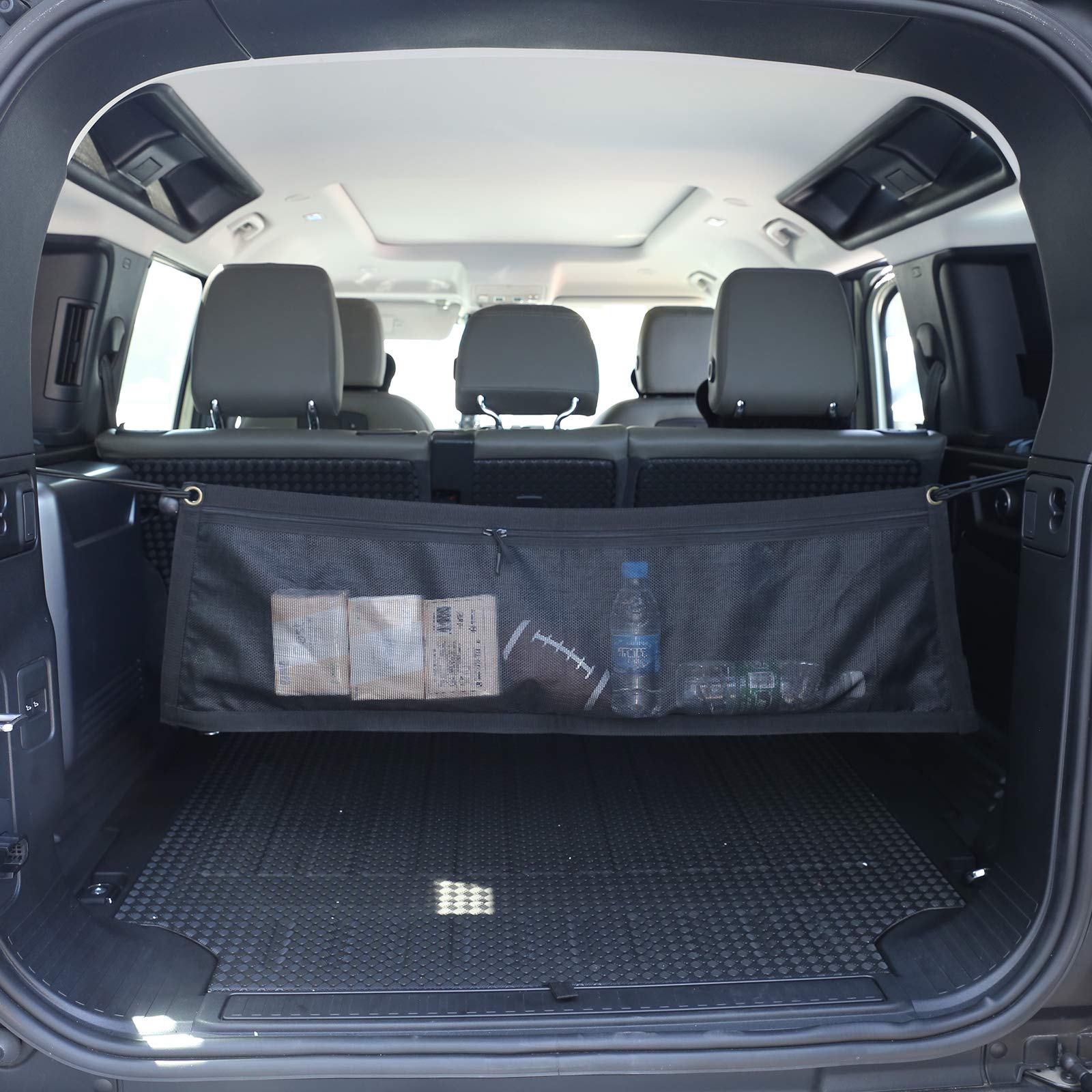 Black Fabric Car Trunk Storage Net Bag Storage Bag For Land Rover Defender 110 2020 Auto Accessories (Style A)
