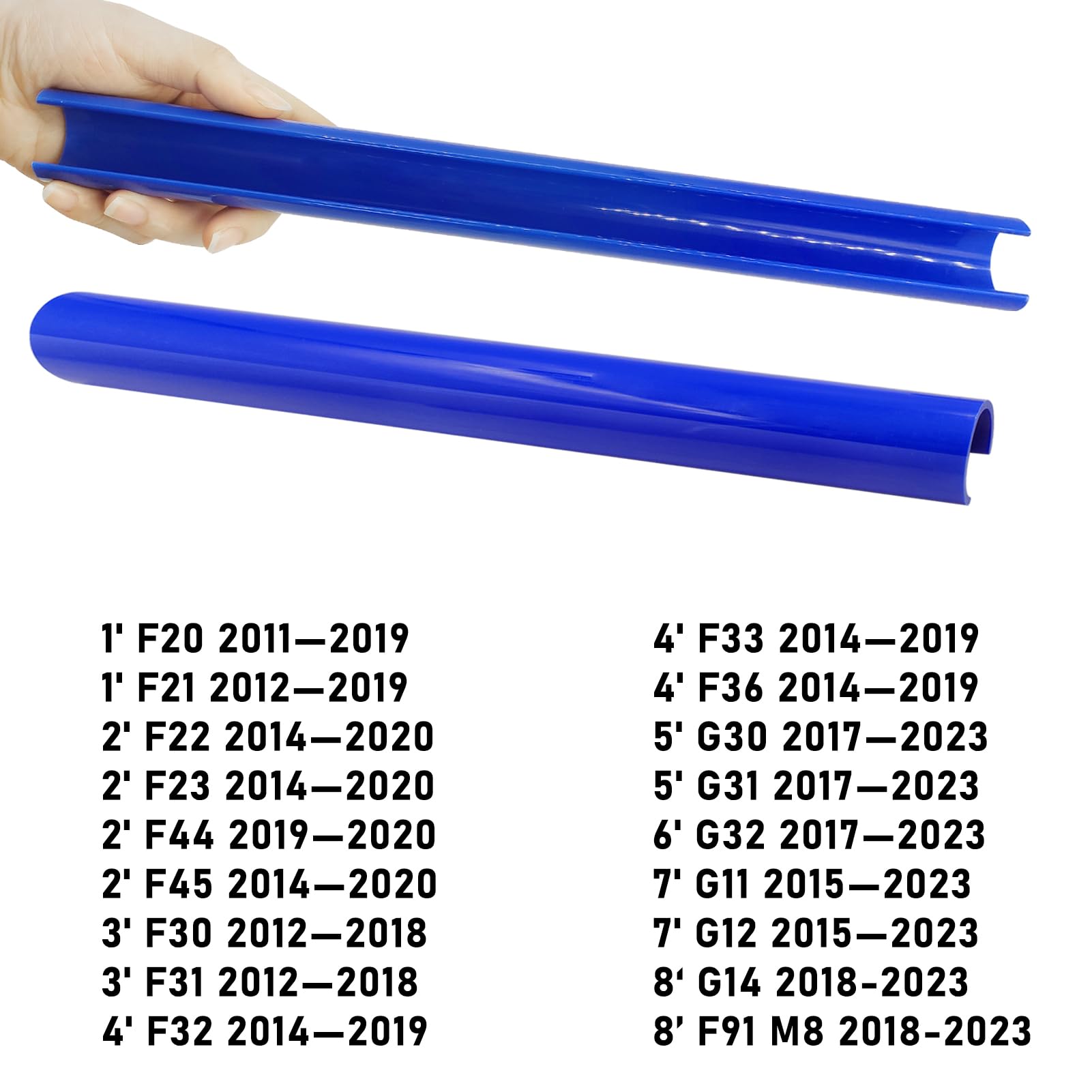 Jaronx BMW Grill Inserts Trims - Blue Plastic V Brace Wrap Covers for F30/G30 Series