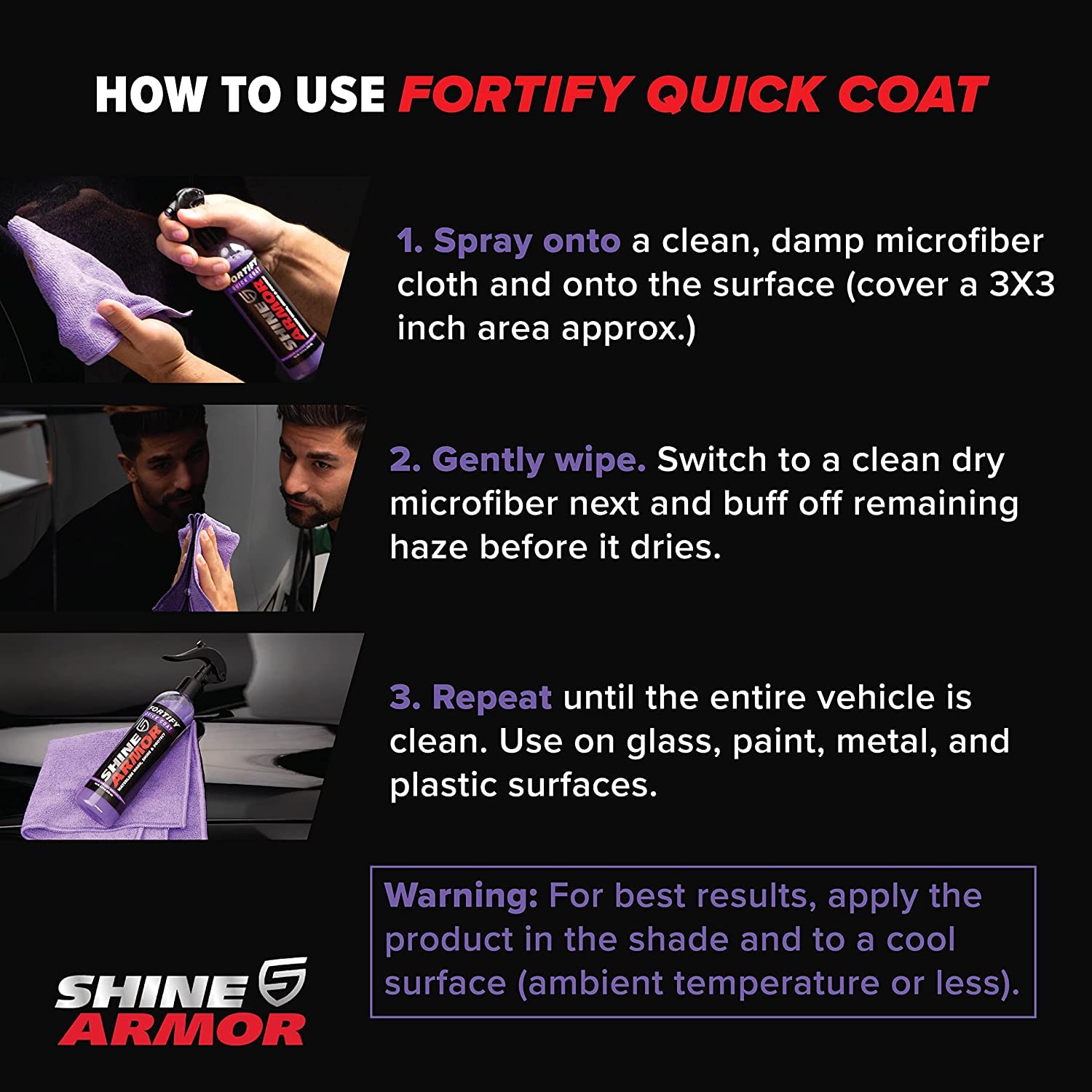 Car Wax Spray And Ceramic Coating For Cars - 3 In One Waterless Car Wash And Detailing For Maximum Shine - High Gloss Top Coat,