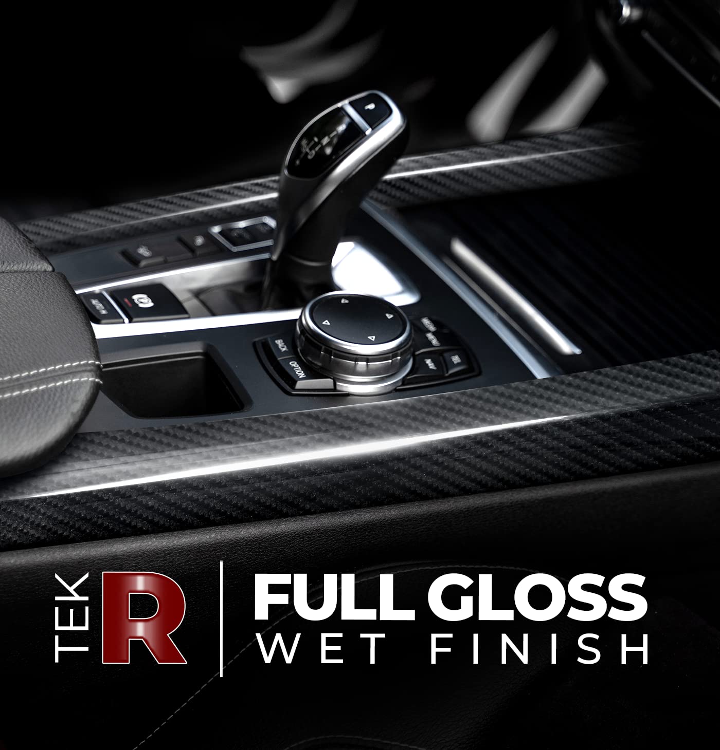 Vvivid Tek R Full-Gloss Black, Highly Weather-Resistant Vinyl Wrap Film Roll (10Ft X 5Ft)
