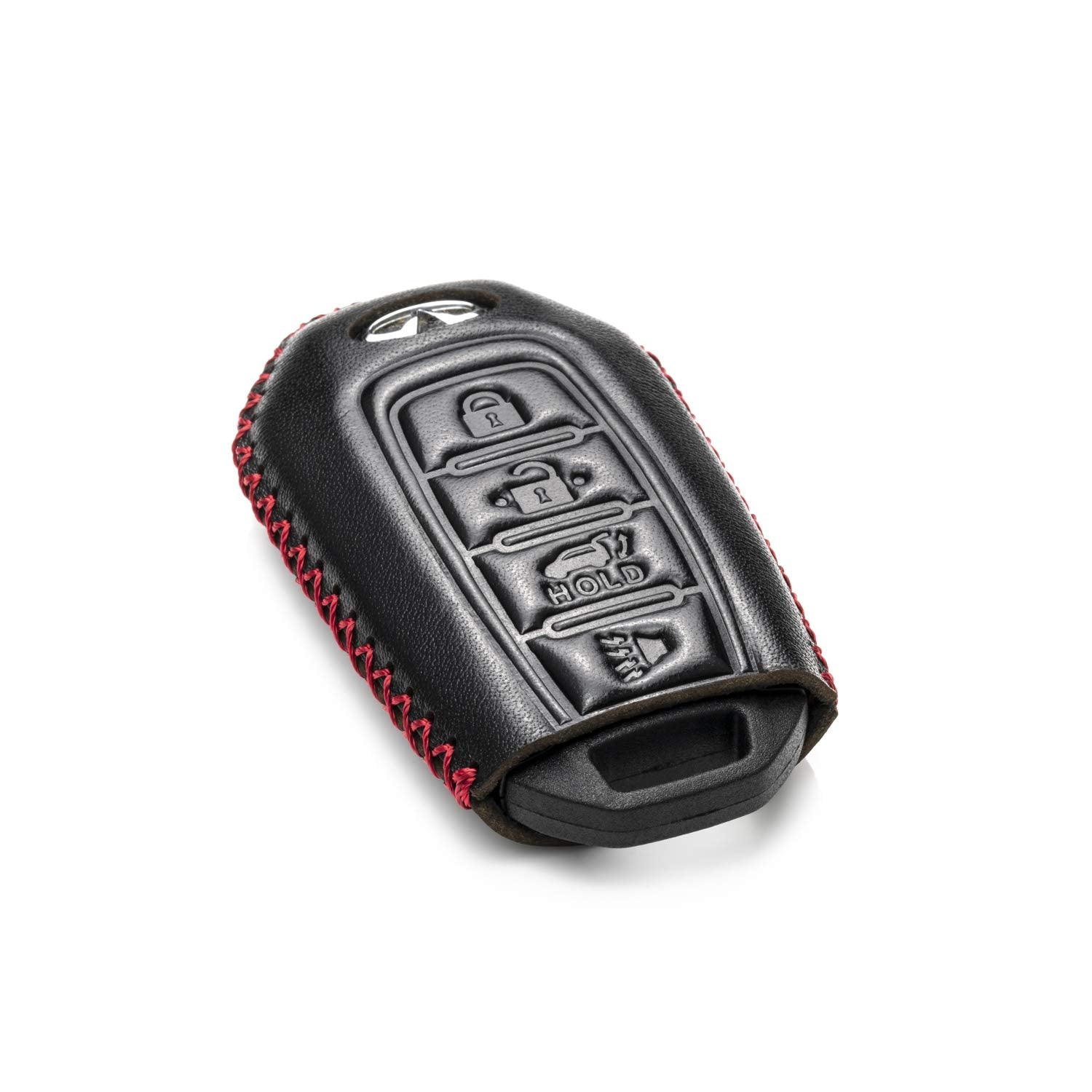 Vitodeco Leather Smart Key Fob Case Cover Protector Compatible for 2018 - 2025 Infiniti QX60, QX50, 2022 - 2023 Infiniti Q50, Q6