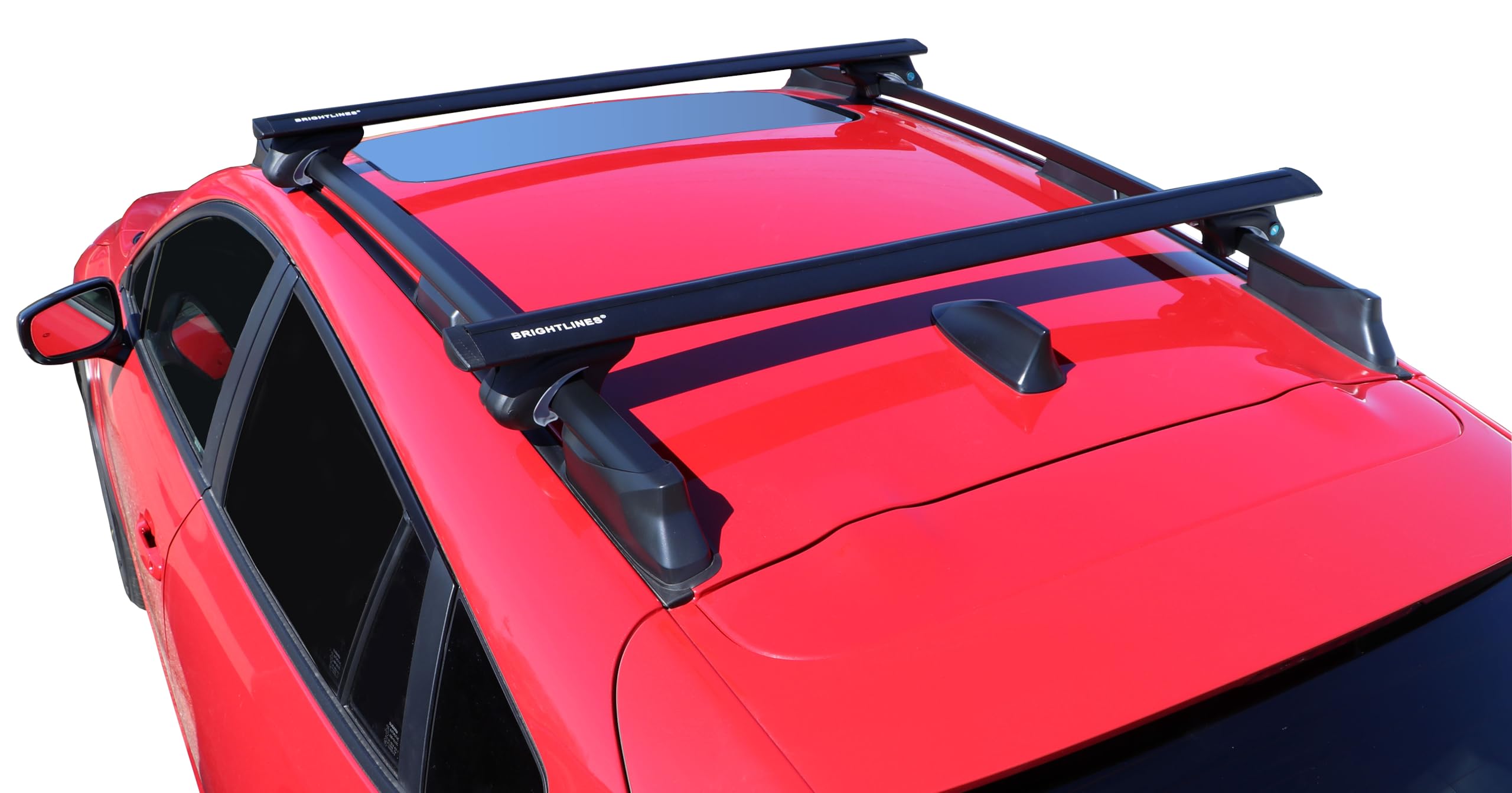 Brightlines Black Heavy Duty 220 Lbs Universal Crossbars Roof Racks Compatible With 2013-2025 Subaru Crosstrek & Crosstrek Wilde