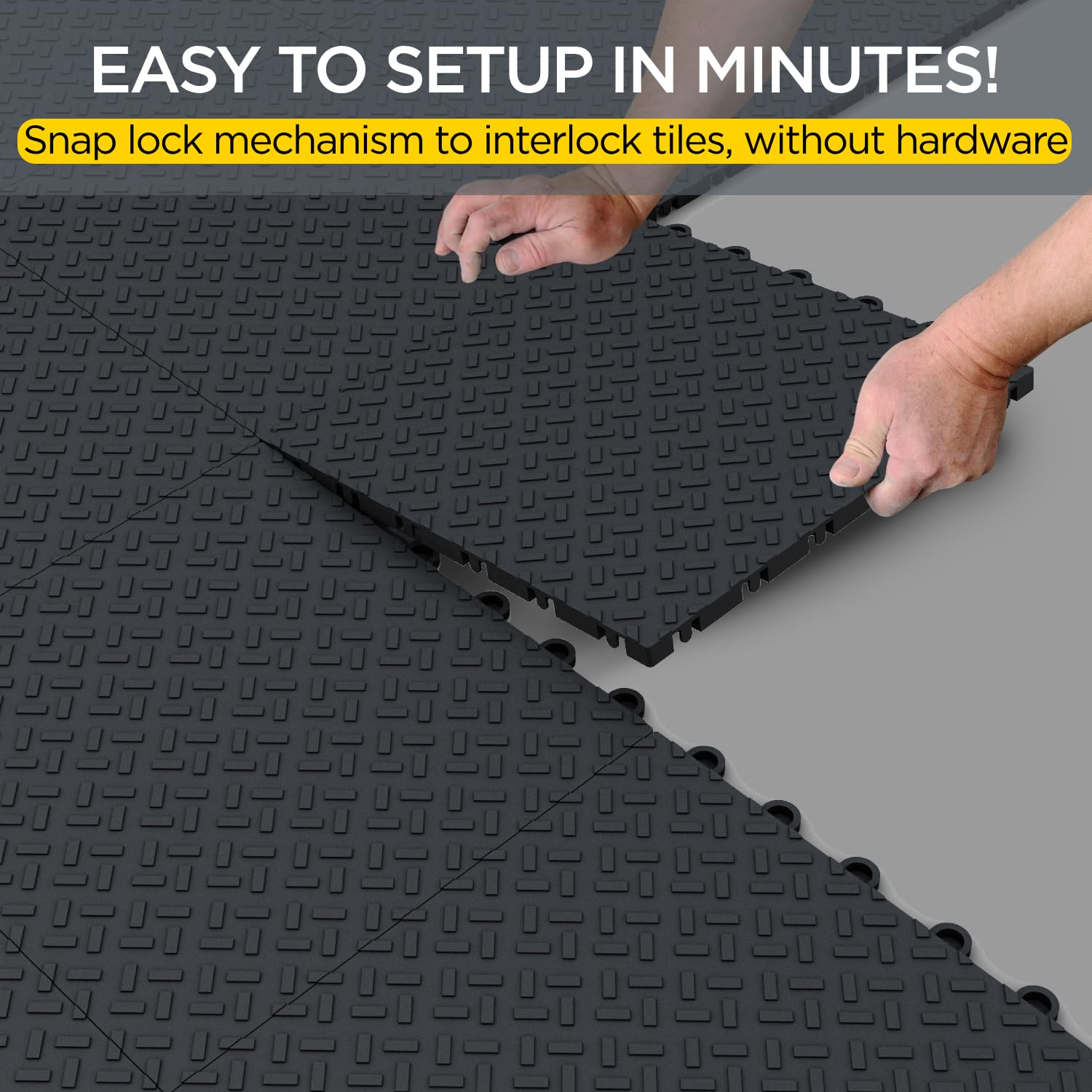 Garage Floor Tiles Interlocking Garage Flooring Tiles Pack Of 48 Garage Tiles Antislip Oil And Stain Resistant 40000 Lbs Load Ca