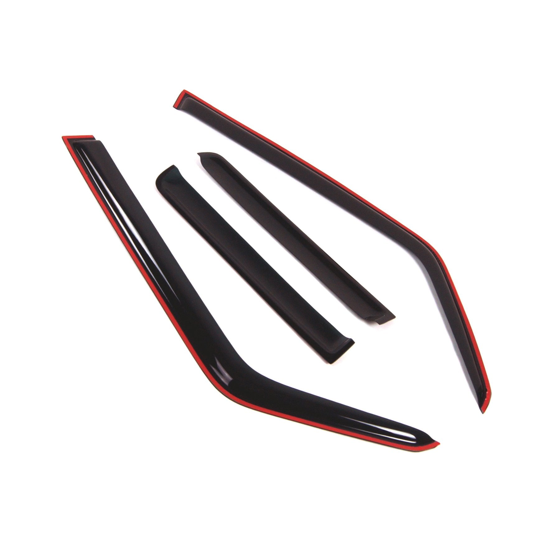 Tuningpros Wd2-267I Dark Smoke 4 Pcs Set Window Visor (In-Channel) Deflector Rain Guard Compatible With 2006-2010 Jeep Commander