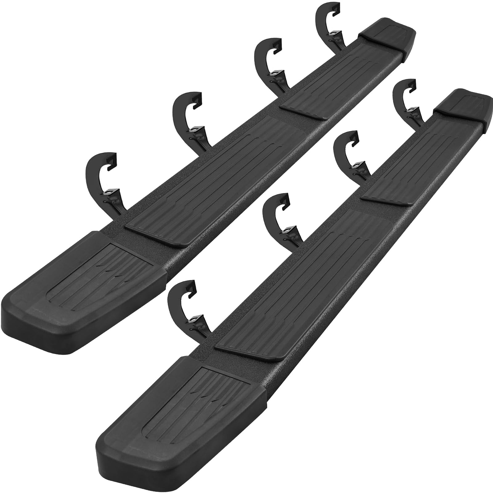 Comnova 6 Inch Running Boards Compatible With 19-25 Chevy Silverado 1500 Crew Cab, 20-25 Silverado/Sierra 2500Hd 3500Hd Crew Cab