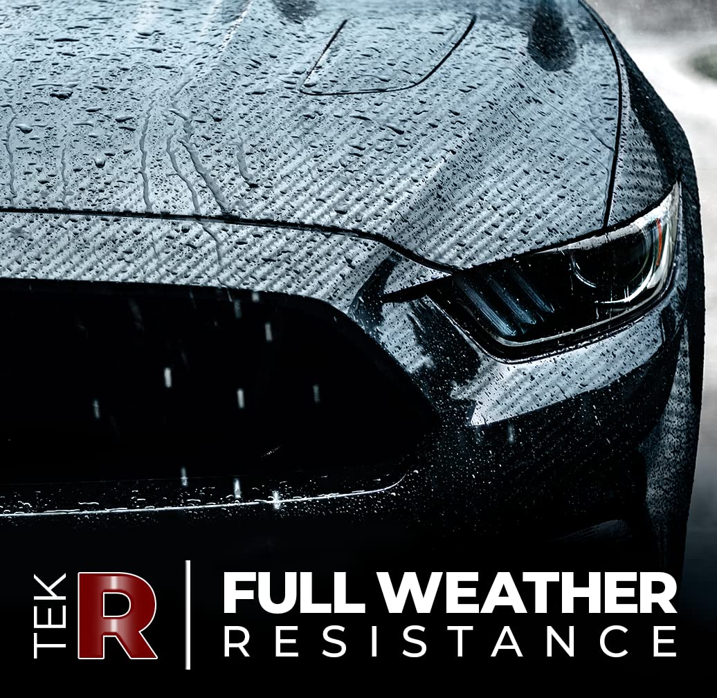 Vvivid Super Gloss Black Carbon Fiber Tek Art 12 Inches X 60 Inches 5Yr Outdoor/Interior Realistic Carbon Design Vinyl Wrap For