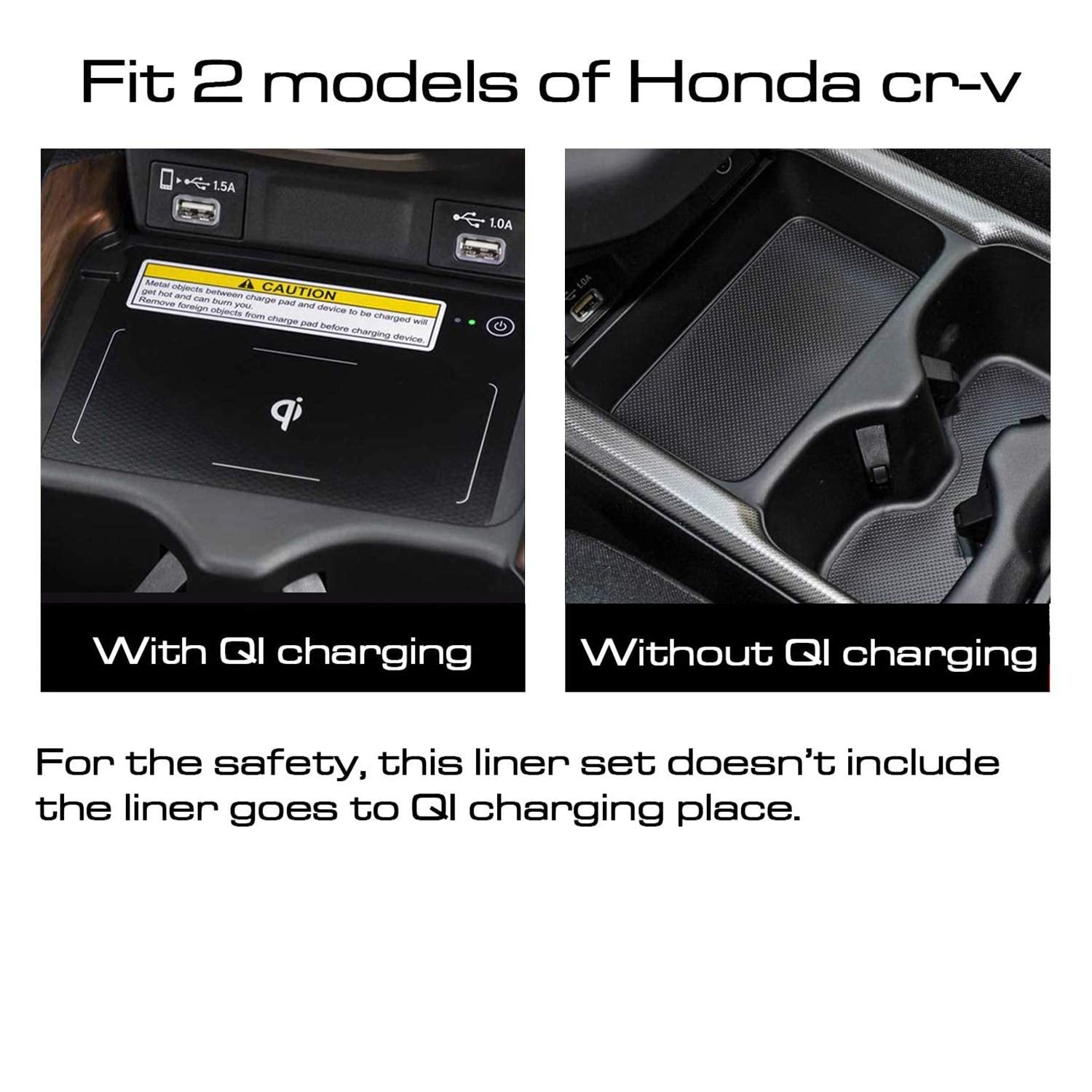 SENSHINE for Honda CR-V CRV Accessories 2020 2021 2022 Cup Holder Insert Center Console Liner Trim Door Packet Mats Non-Slip Ant