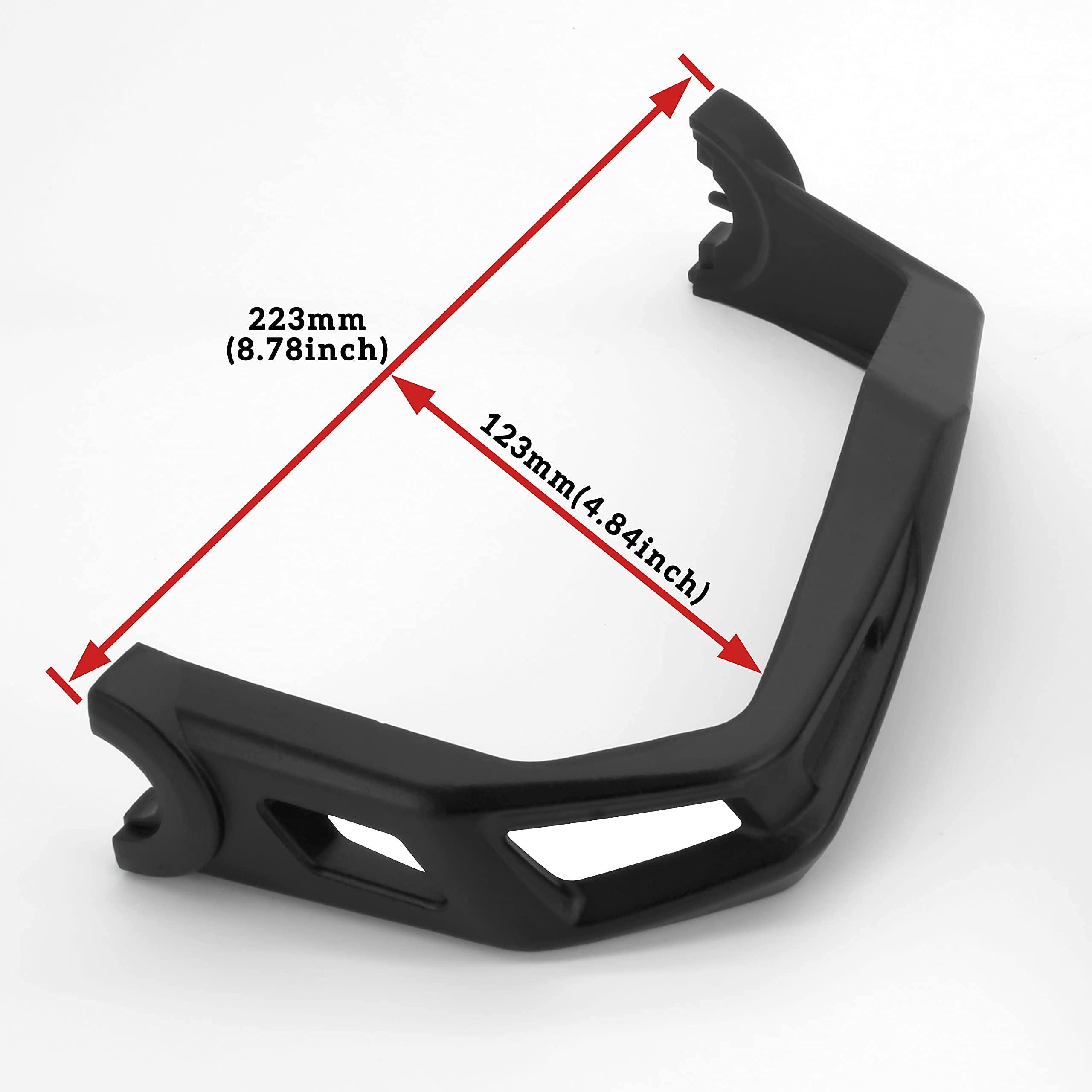 SAUTVS Black Aluminum Handguards Kit for Can-Am Ryker 600/900 Sport & Rally Edition (2PCS, Replace #219400998)