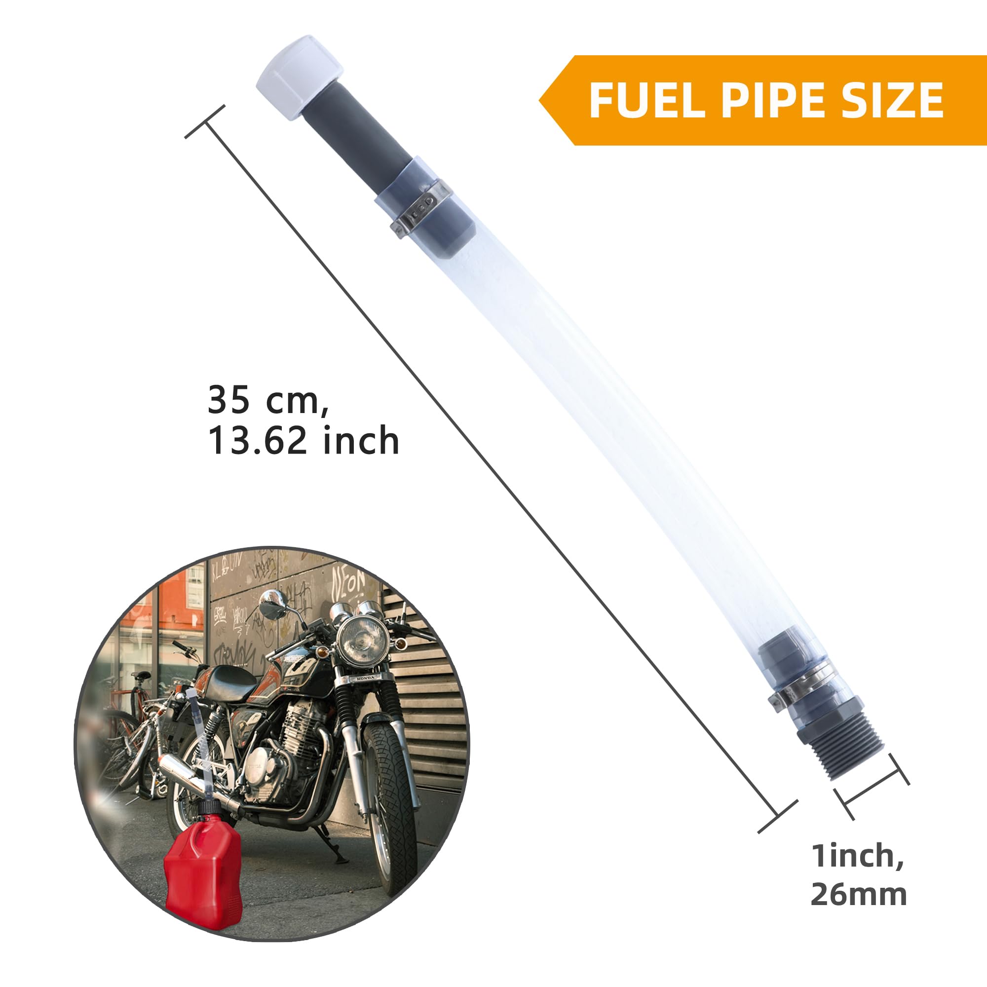 Mapleza Racing Fuel Jug Hose Kit -Vp Fuel Can spout Compatible with 3/5/5.5 Gallon Gas Cans, Improved Filter Design, Pack of 4