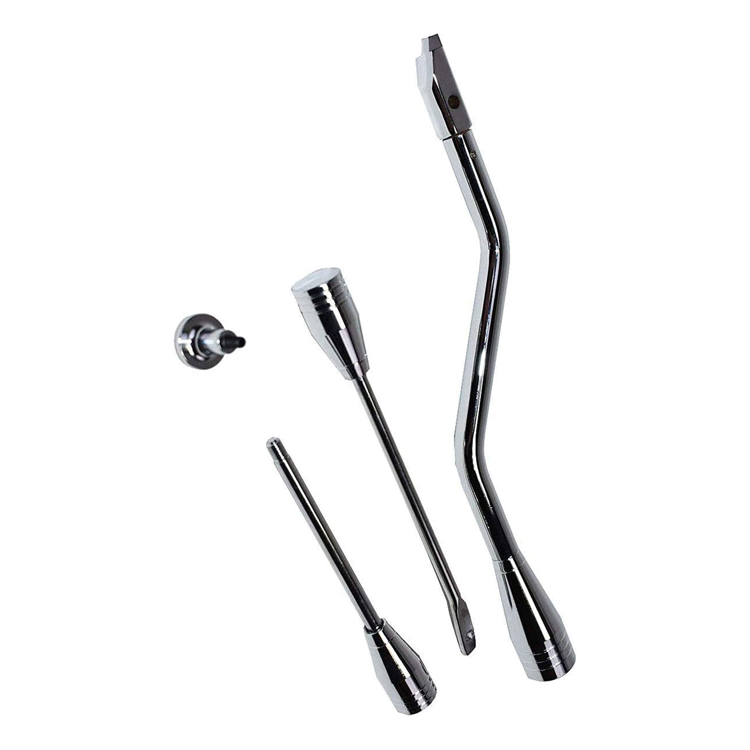 A-Team Performance - Shifter Lever Turn Signal Hazard Tilt Kit Car And Truck Billet In Chrome Column Dress Up Kit - Compatible W