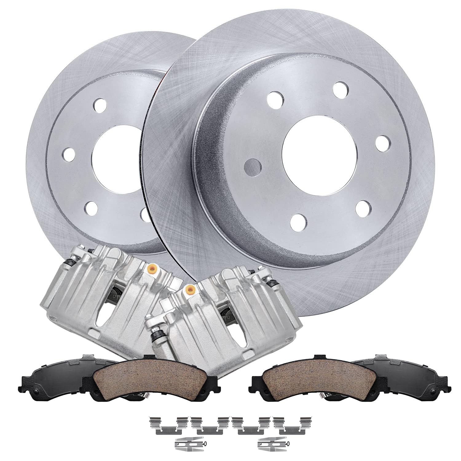 Detroit Axle - Rear Brake Kit for Chevy GMC Silverado Sierra Suburban Avalanche Yukon 1500 Tahoe Disc Brake Rotors Brake Caliper