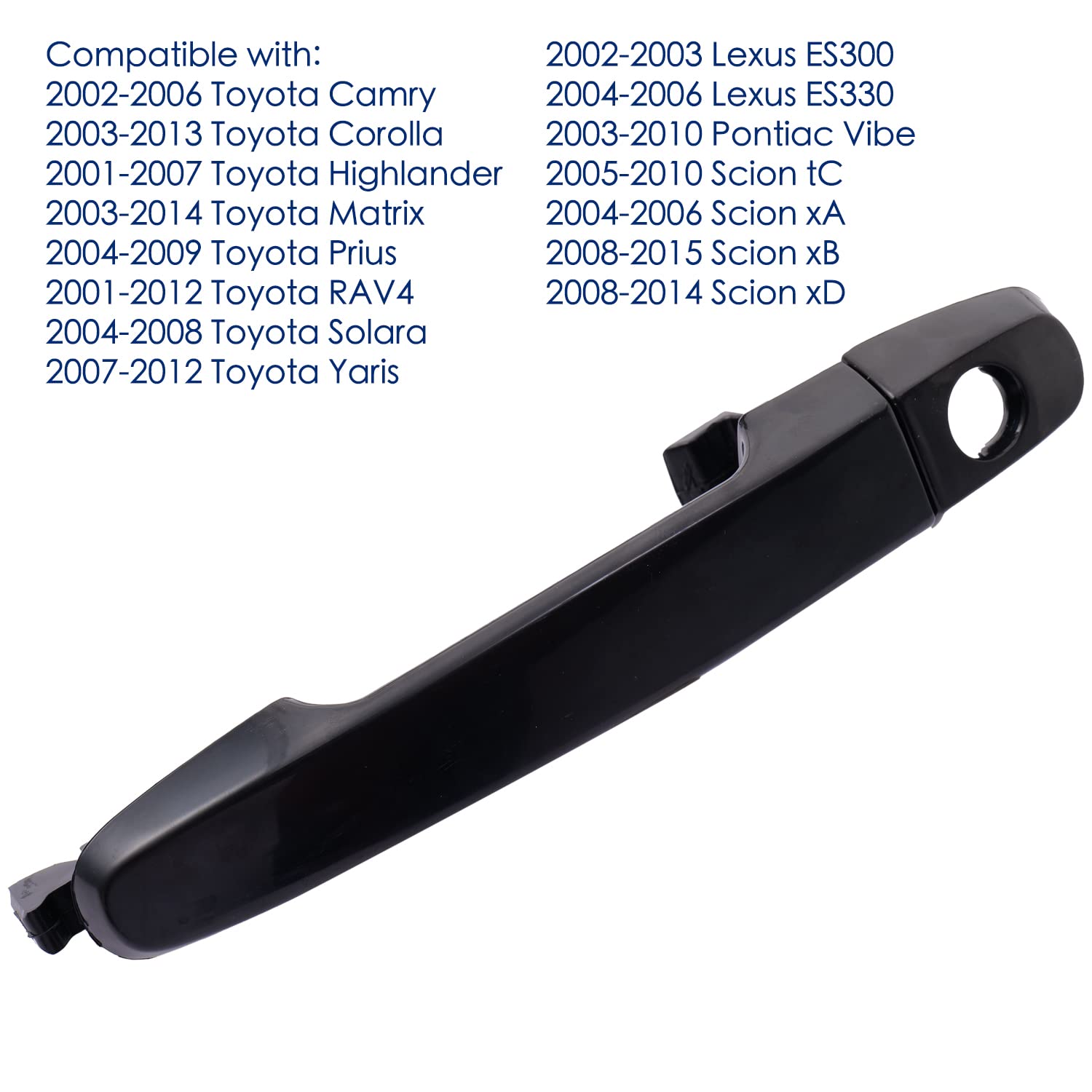 Lcyolada 81309 Front Driver Passenger Exterior Door Handle for 02-06 Toyota Camry, 01-2012 Toyota RAV4,03-13 Toyota Corolla Matr